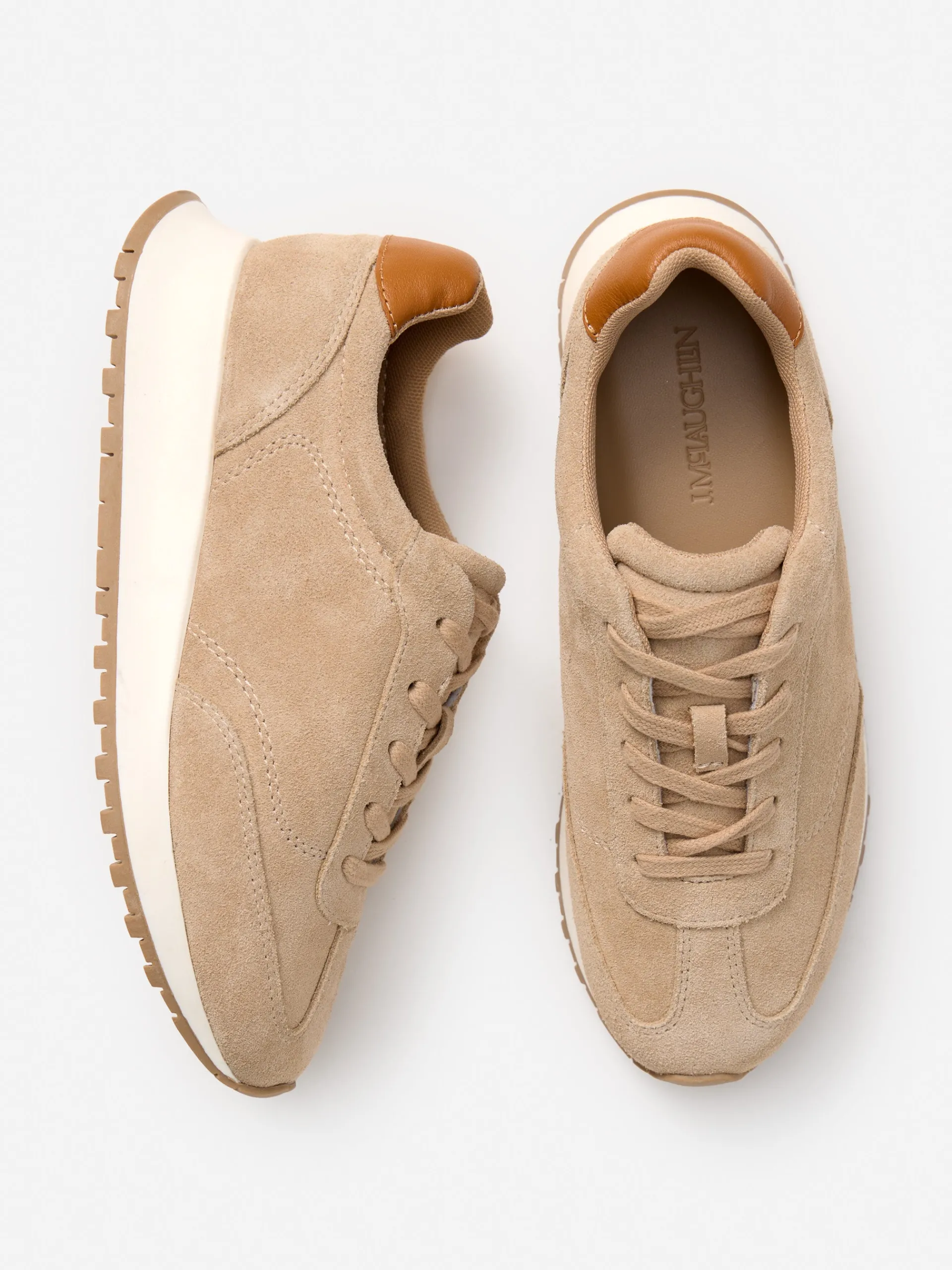 J.McLaughlin Agathe Suede Sneakers Neutral Clearance