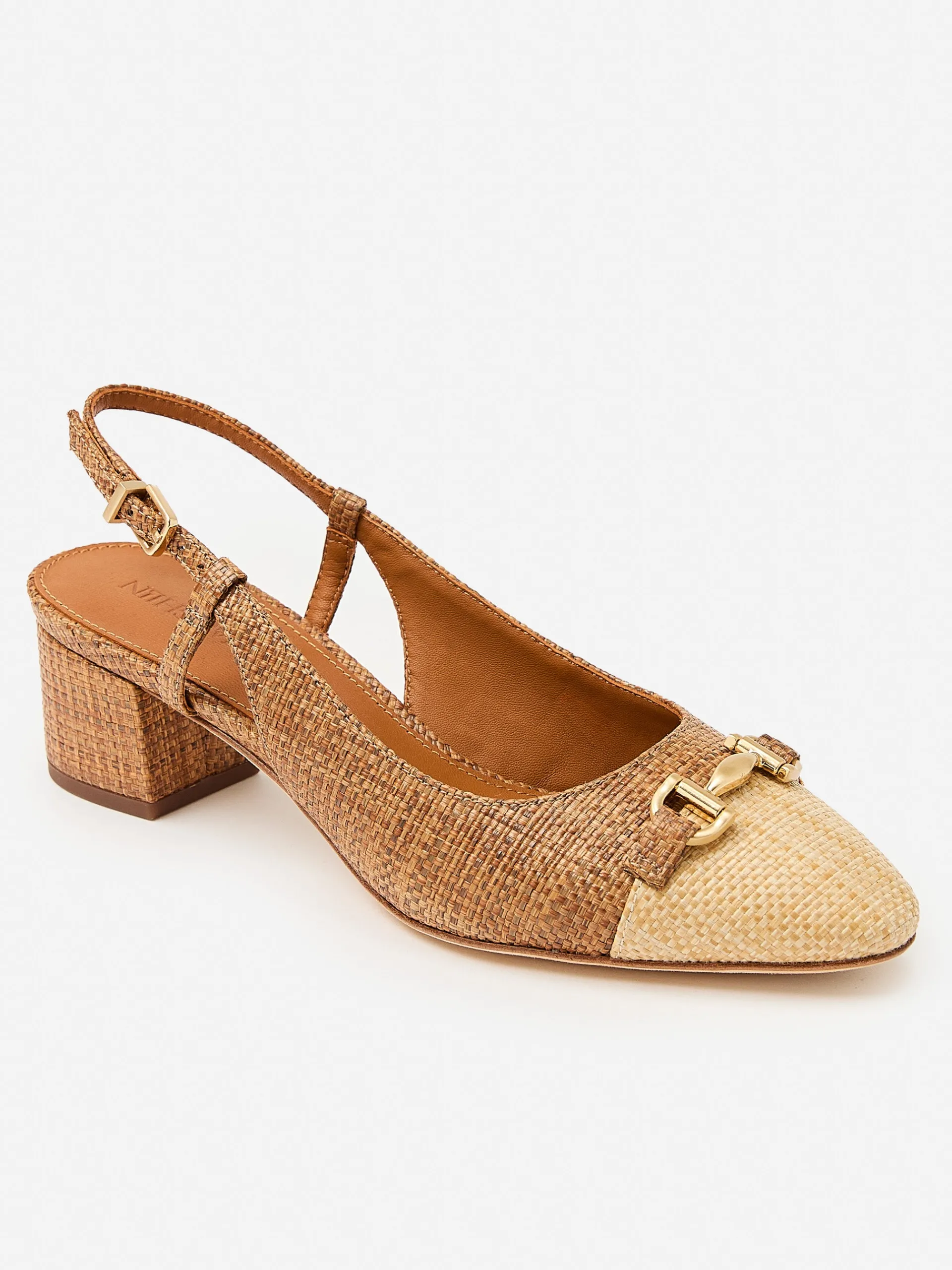 J.McLaughlin Agyness Slingback Heels Cuoio/Beechwood Best