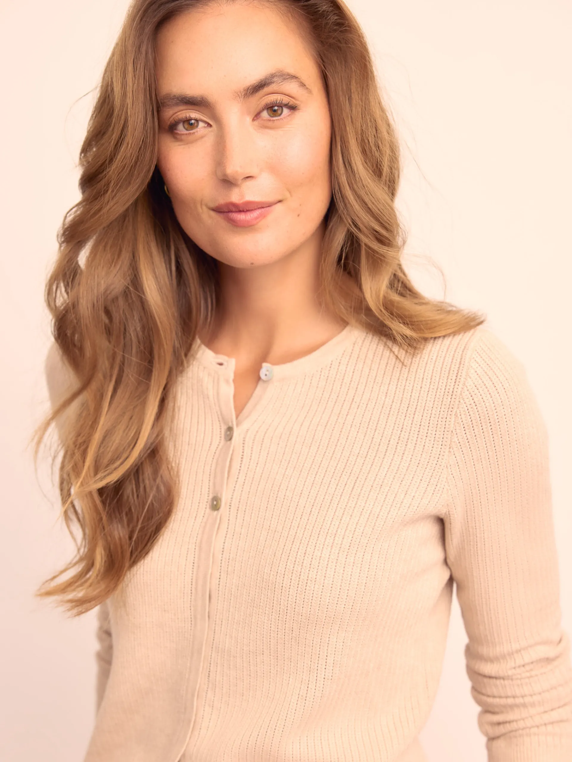 J.McLaughlin Aleesha Cardigan Oatmeal Flash Sale