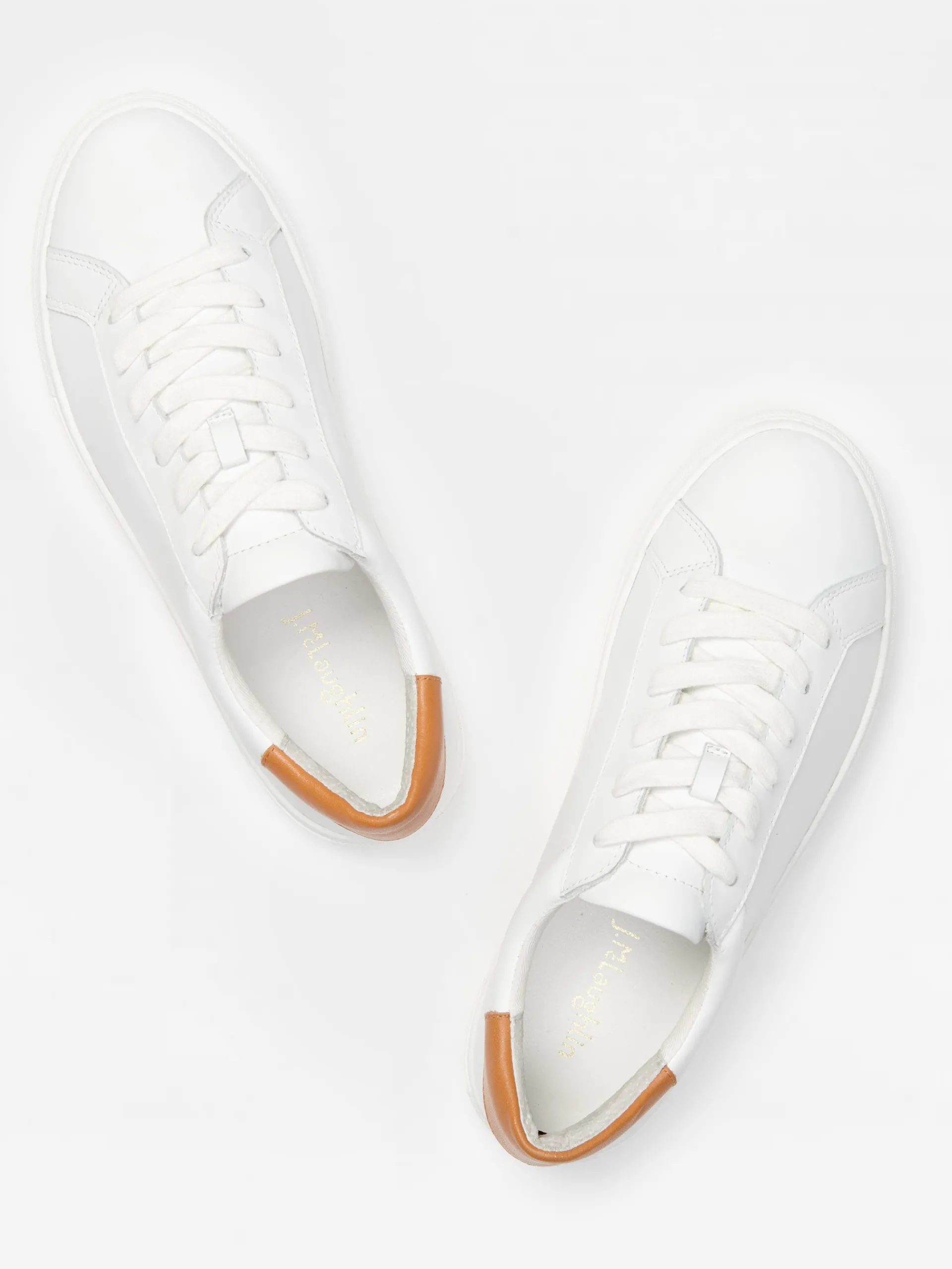 J.McLaughlin Angelique Leather Sneakers White Sale