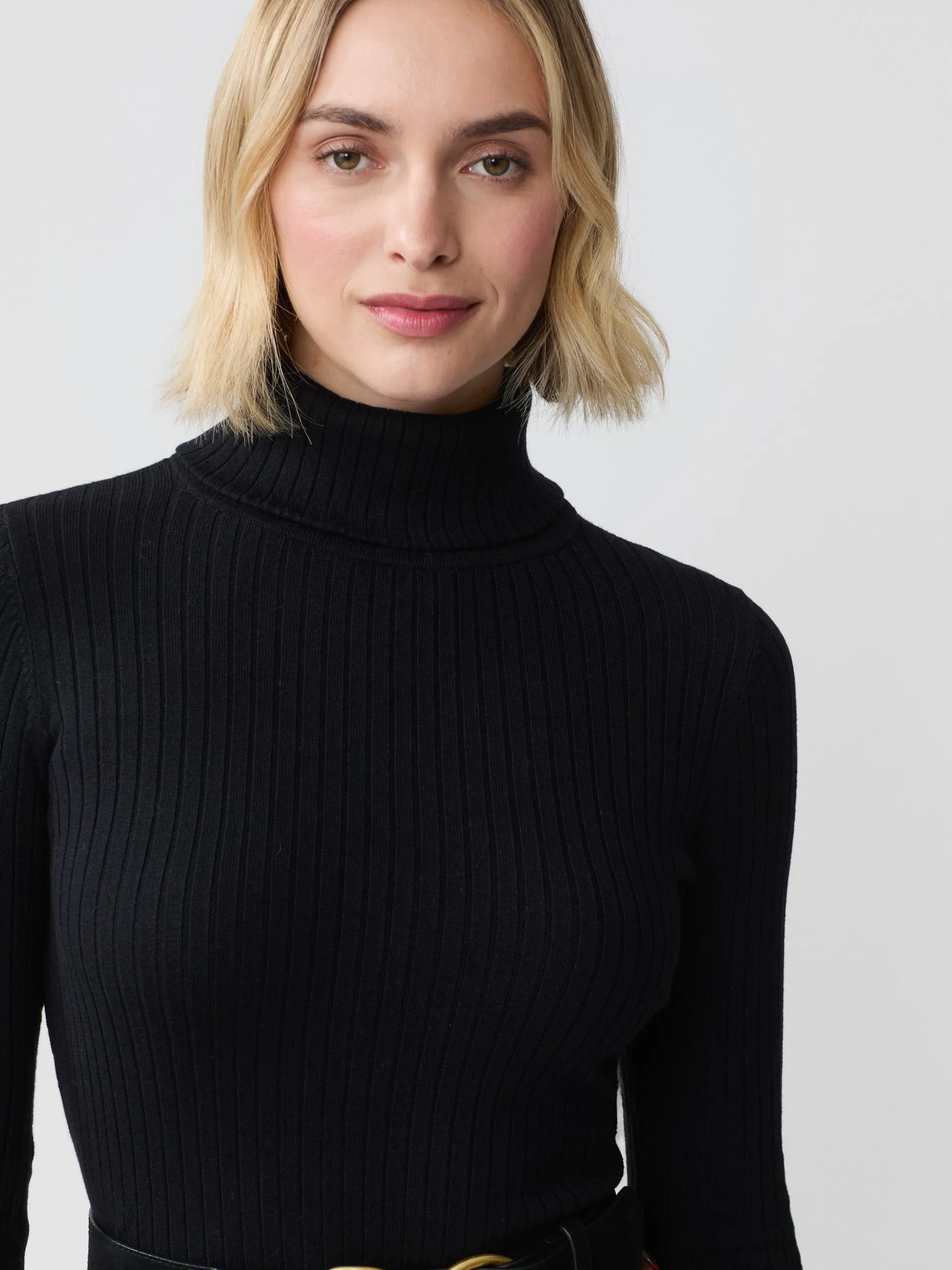 J.McLaughlin Arlette Turtleneck Black Hot