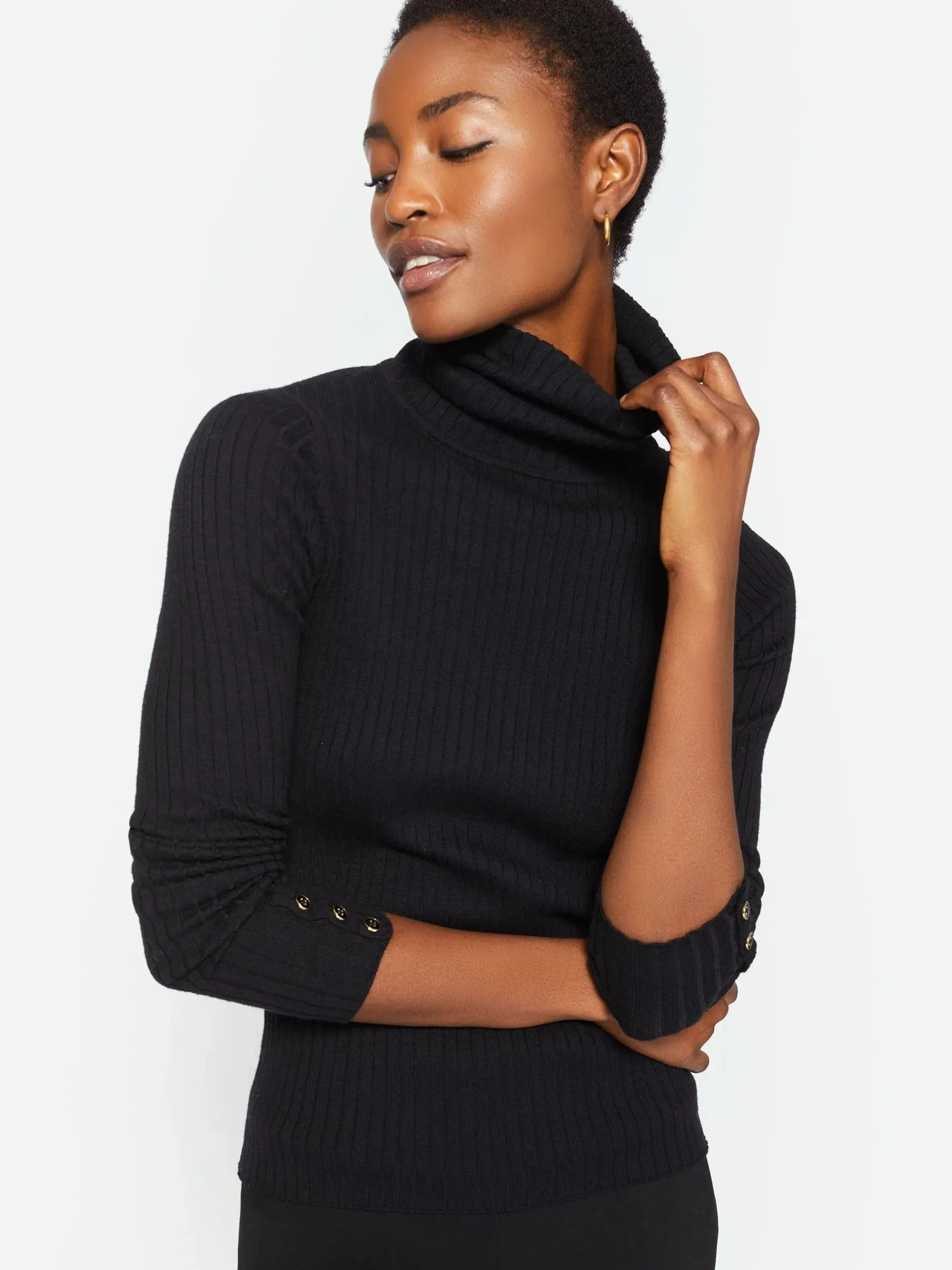 J.McLaughlin Arlette Turtleneck Black Hot