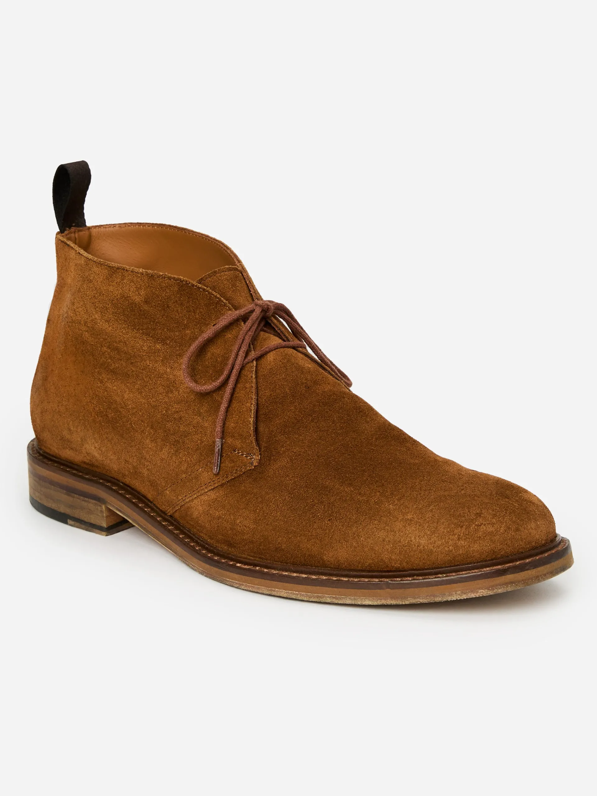 J.McLaughlin Baltis Suede Chukka Boot Cognac Fashion