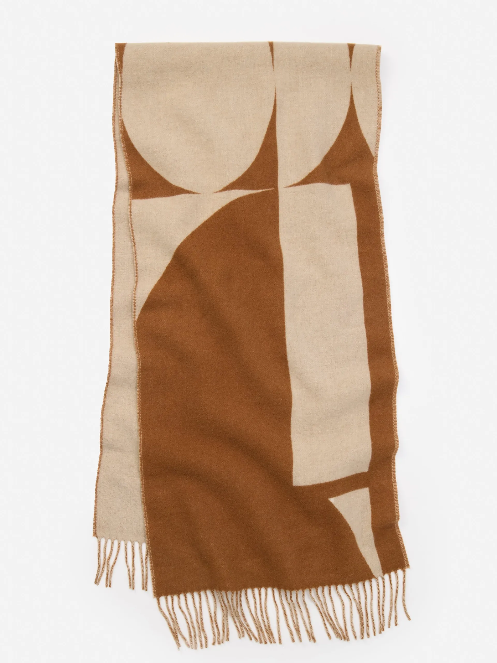 J.McLaughlin Barrow Scarf Camel/Latte Flash Sale