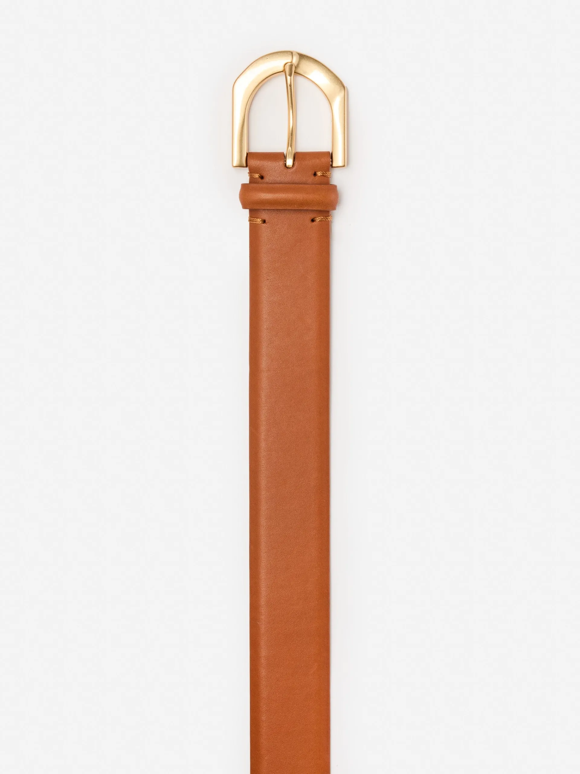 J.McLaughlin Bellport Leather Belt DarkVachetta Clearance