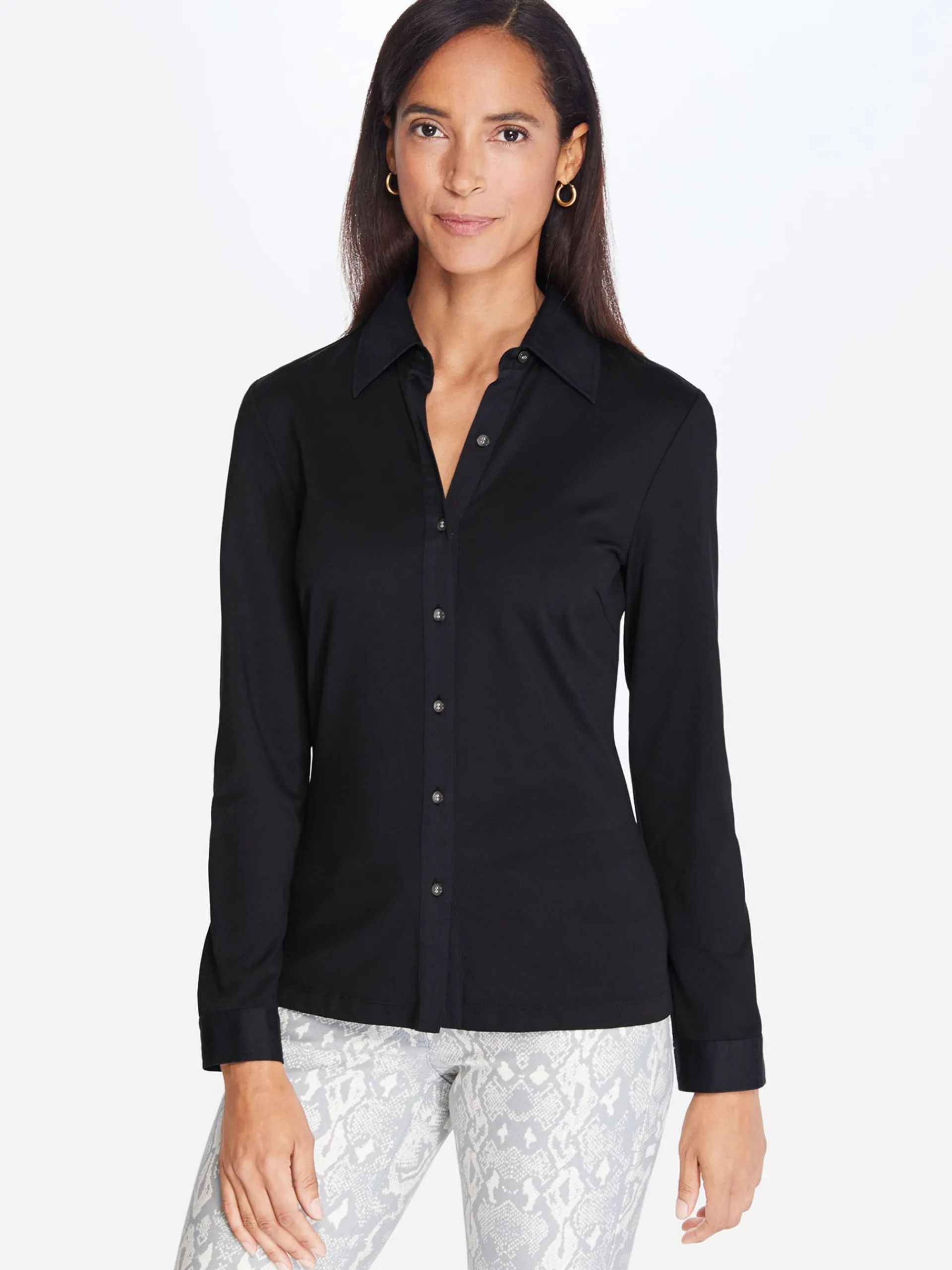 J.McLaughlin Betty Shirt Black Cheap