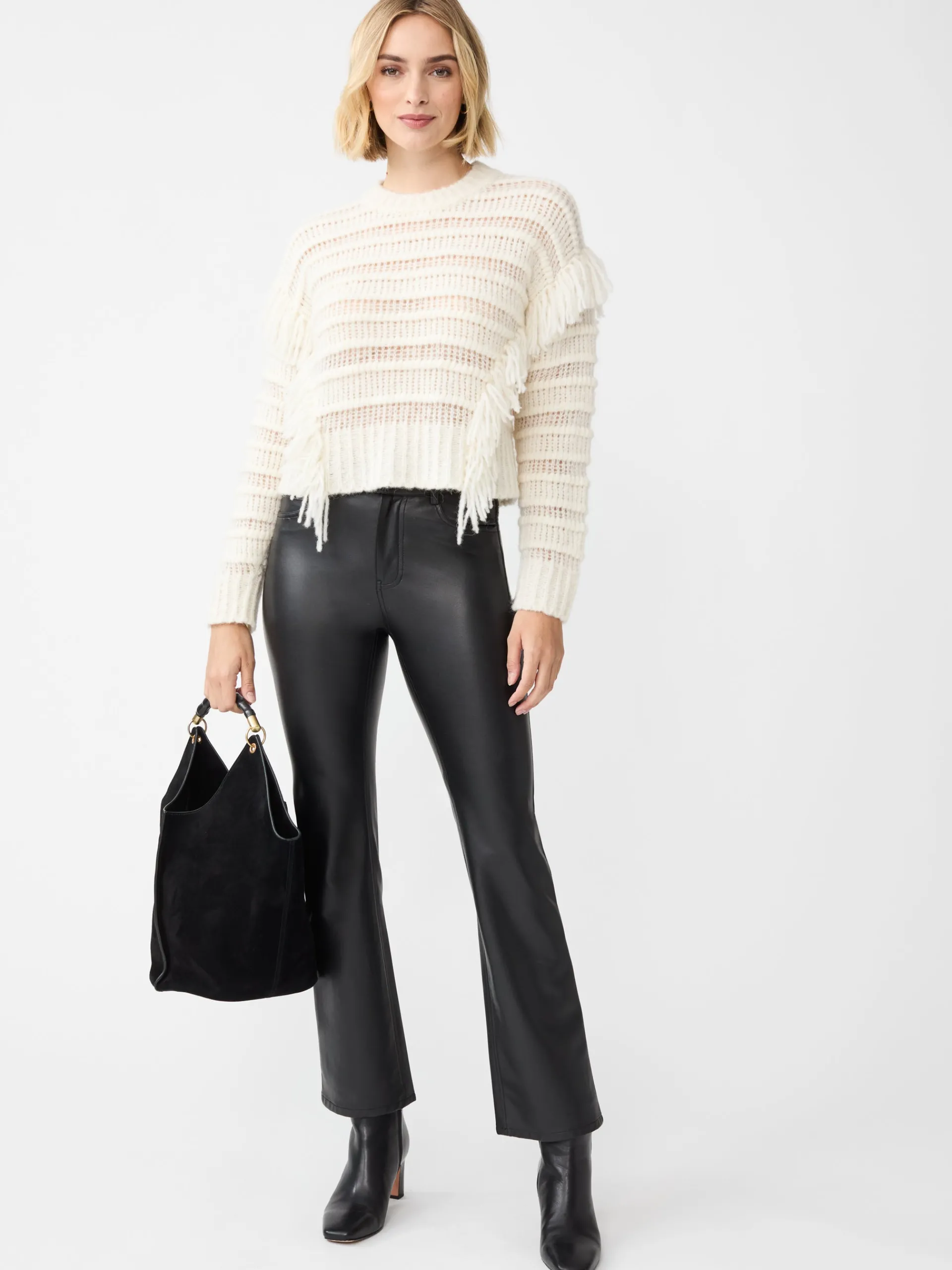 J.McLaughlin Brandy Vegan Leather Pants Black Store