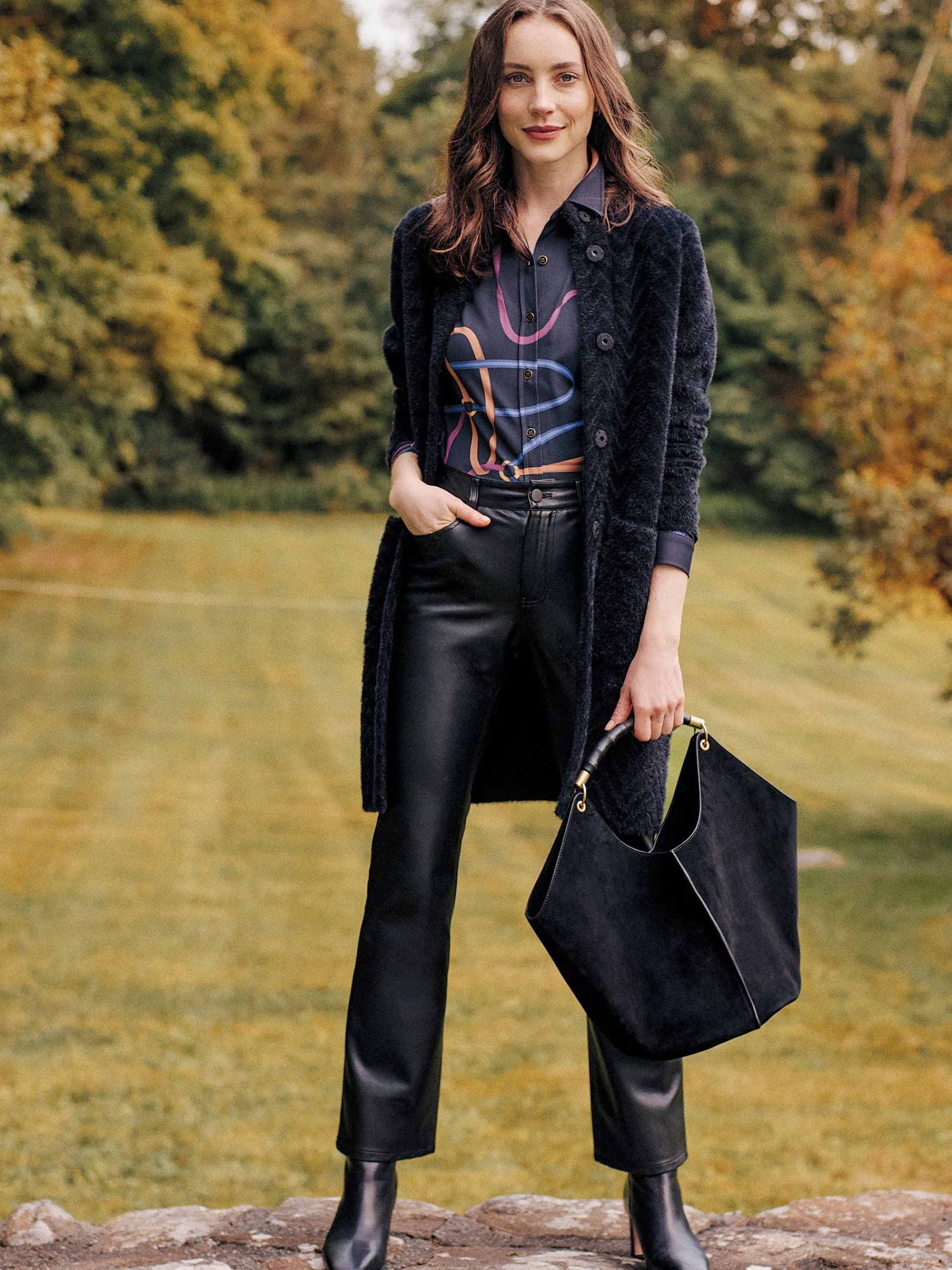 J.McLaughlin Brandy Vegan Leather Pants Black Store