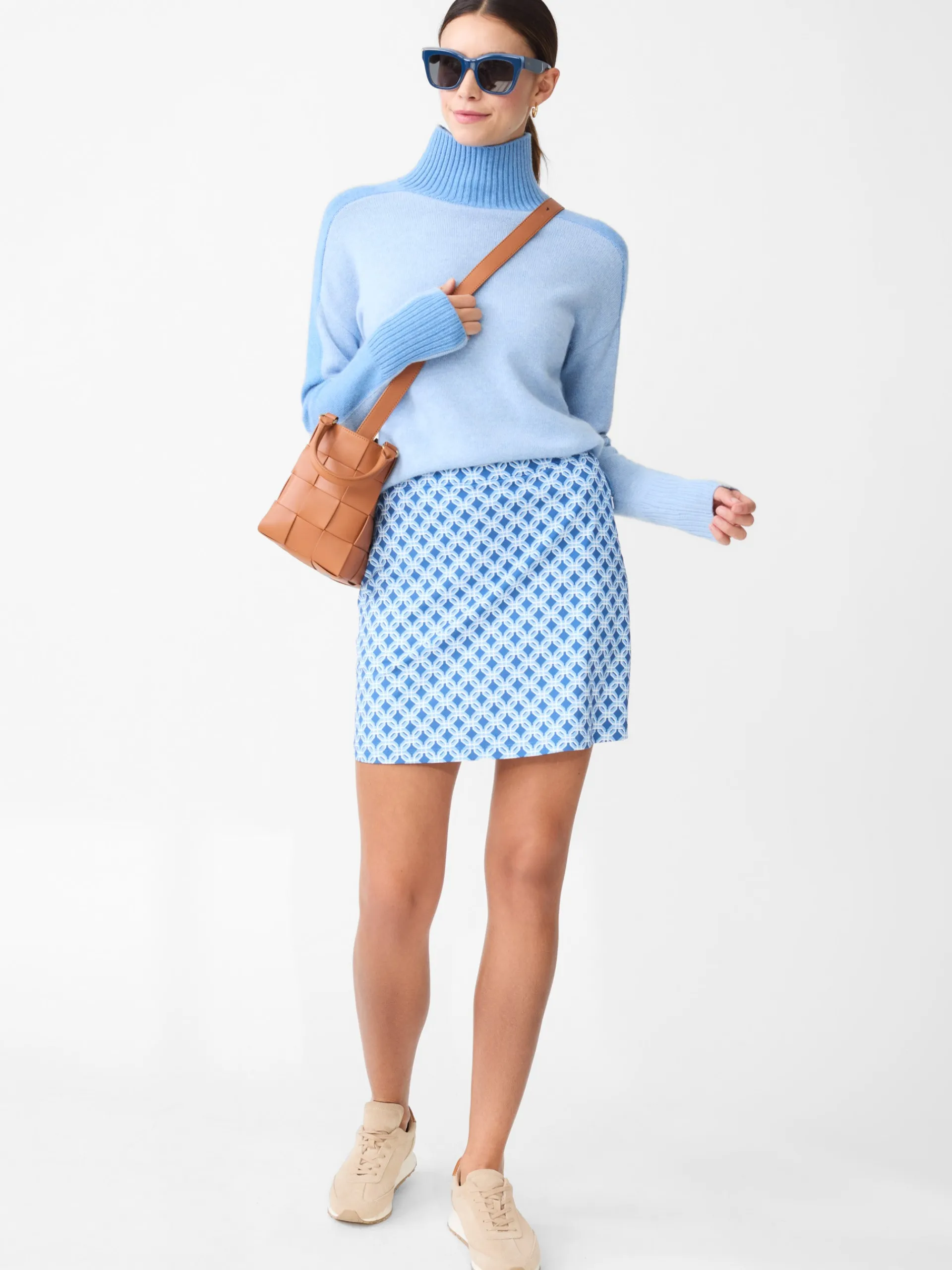 J.McLaughlin Briana Skort in Splendor Link Blue/LightBlue/OffWhite Online