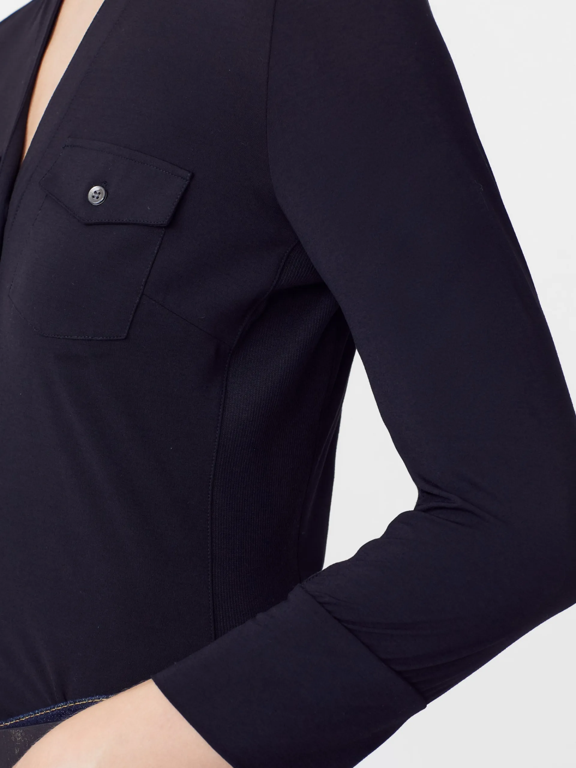 J.McLaughlin Brynn Lyford Jersey Shirt Black Shop