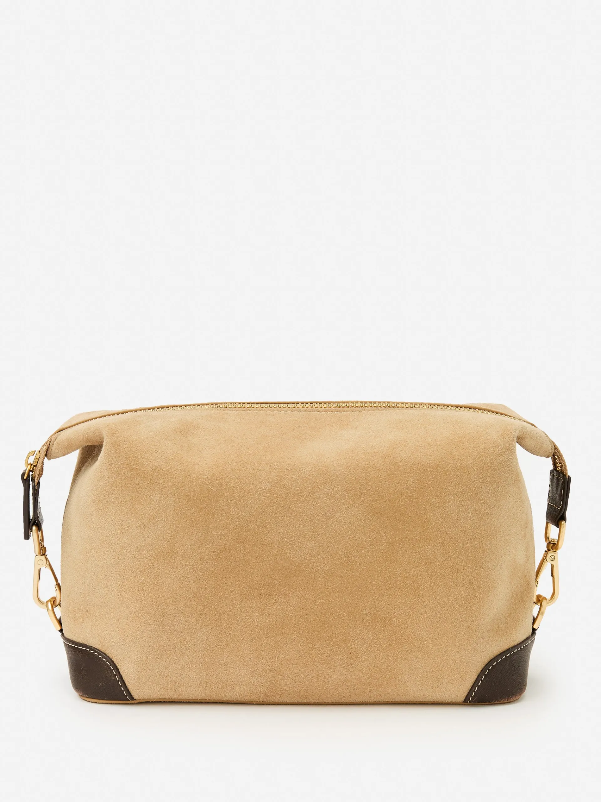 J.McLaughlin Butler Suede Dopp Kit Sand Clearance