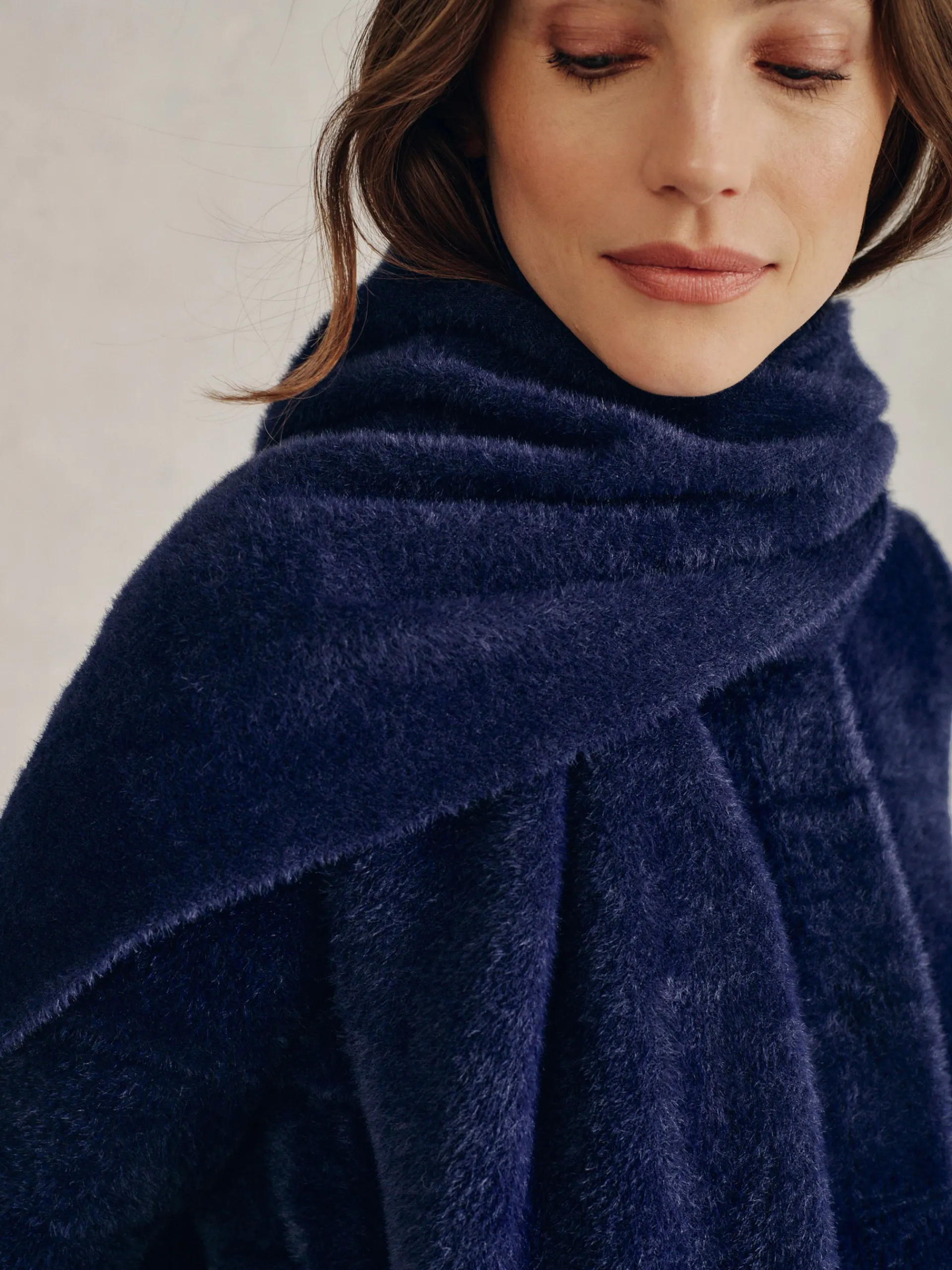 J.McLaughlin Cabana Scarf Navy Fashion