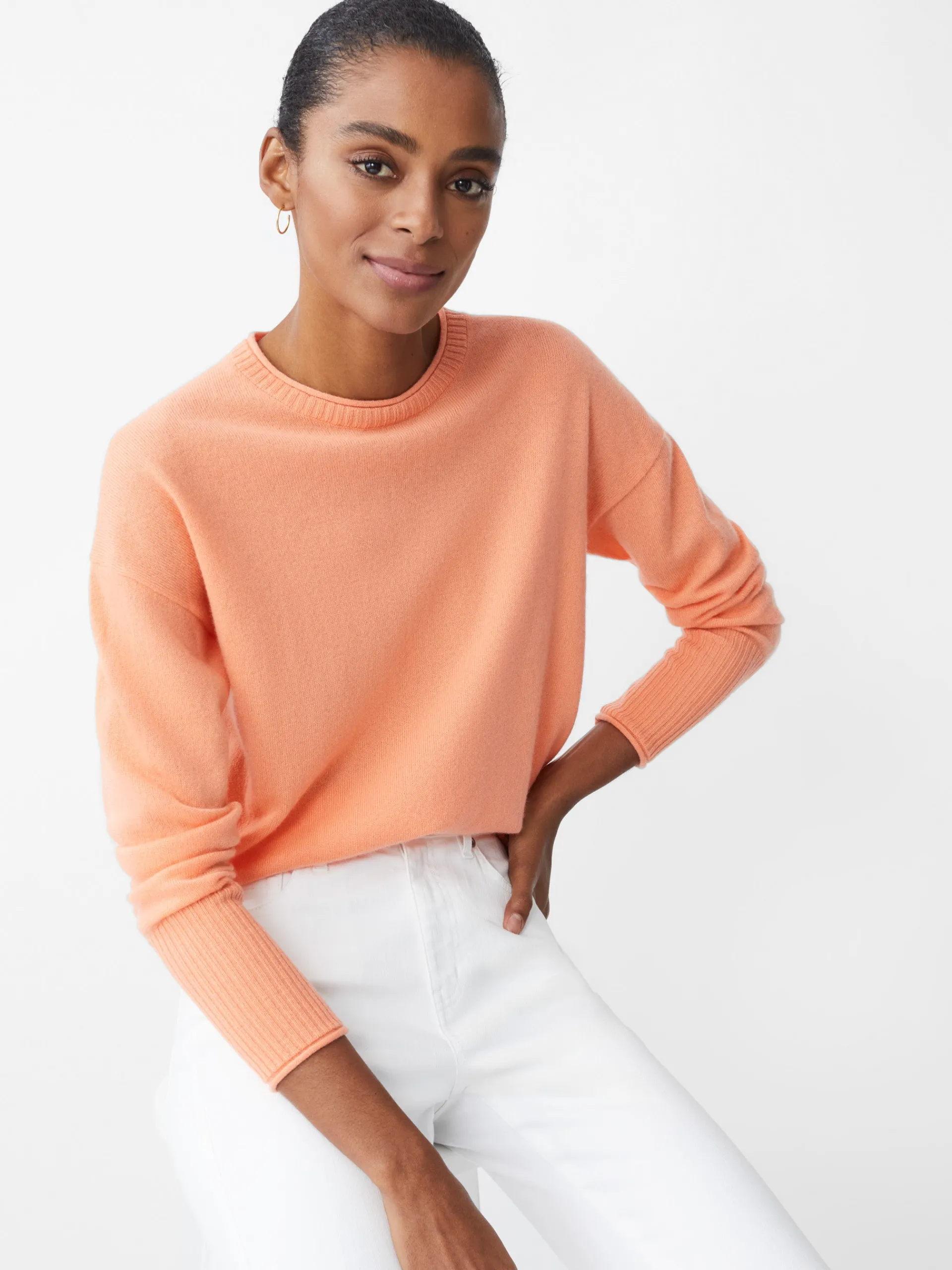 J.McLaughlin Caitie Cashmere Sweater Apricot New