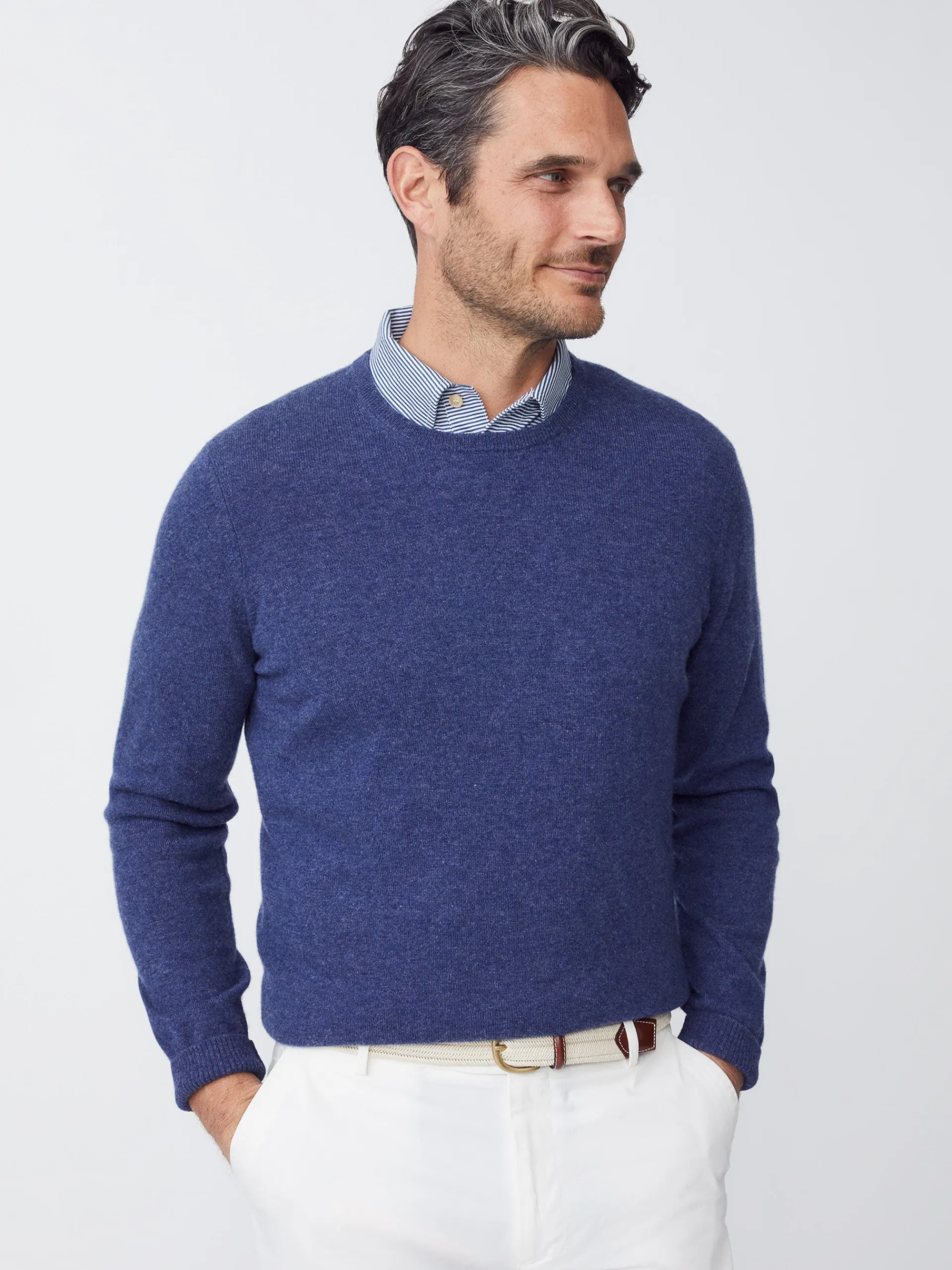 J.McLaughlin Caldwell Cashmere Sweater DarkDenim Online