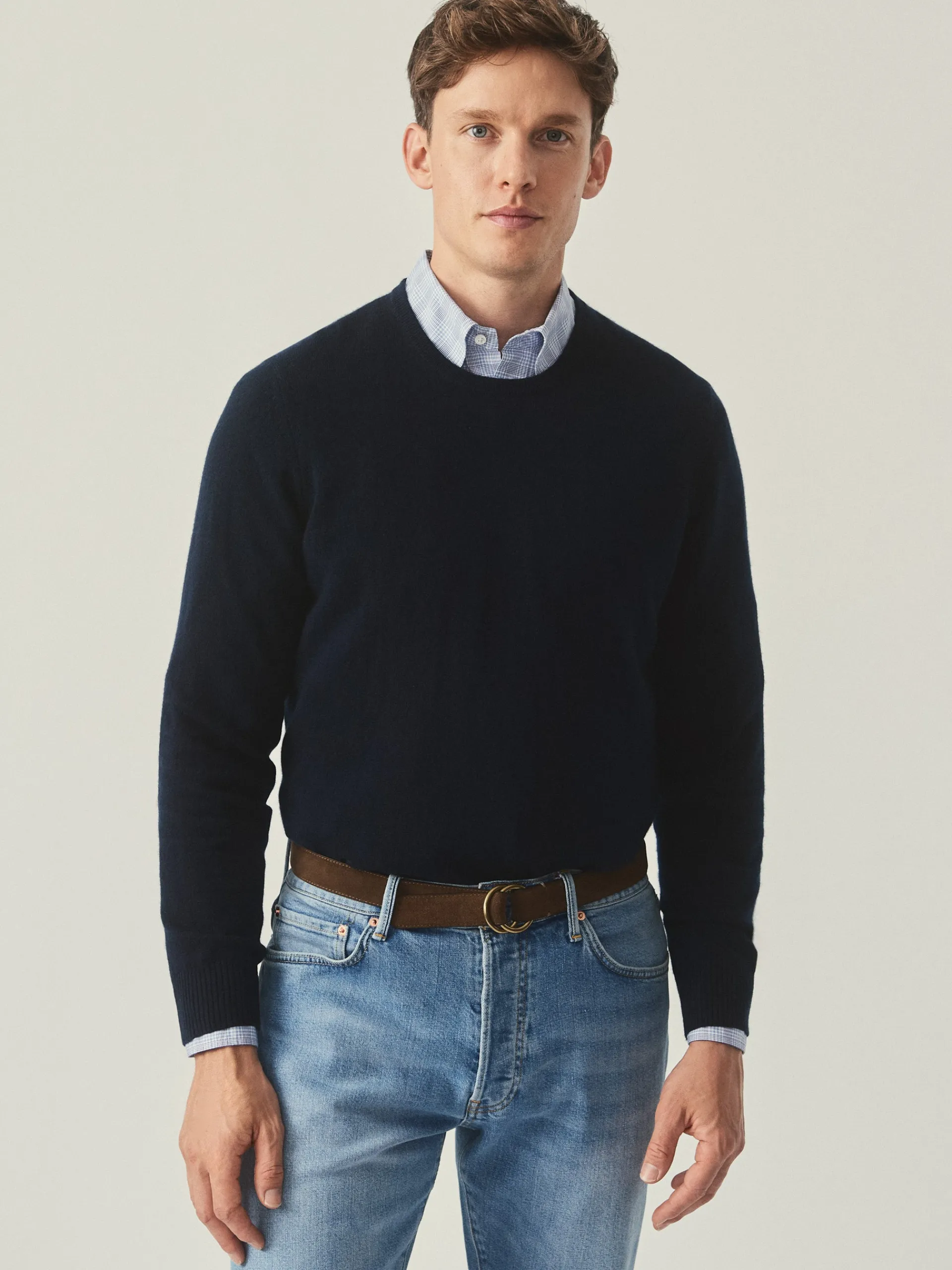 J.McLaughlin Caldwell Cashmere Sweater DarkNavy Flash Sale