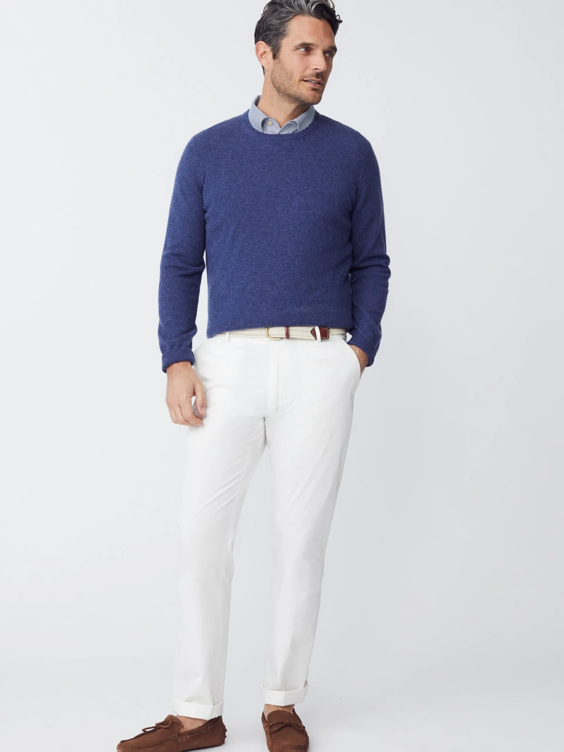 J.McLaughlin Caldwell Cashmere Sweater DarkDenim Online