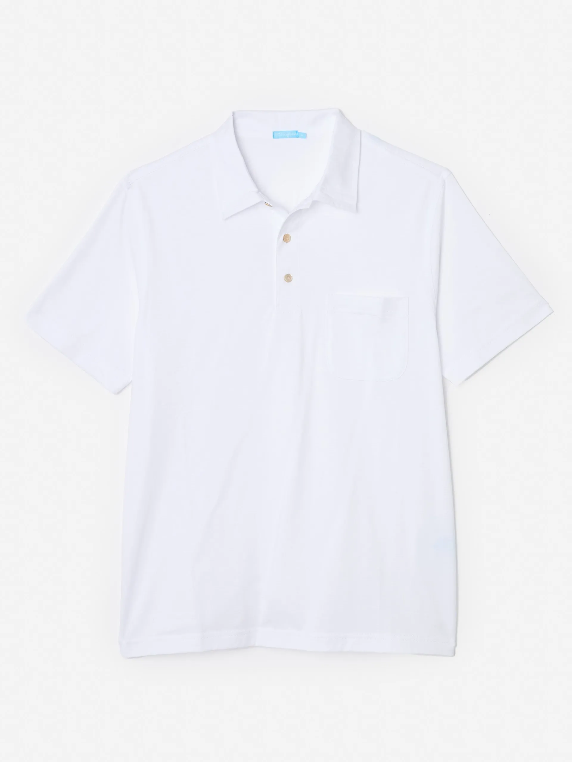 J.McLaughlin Callahan Cotton Polo white Outlet