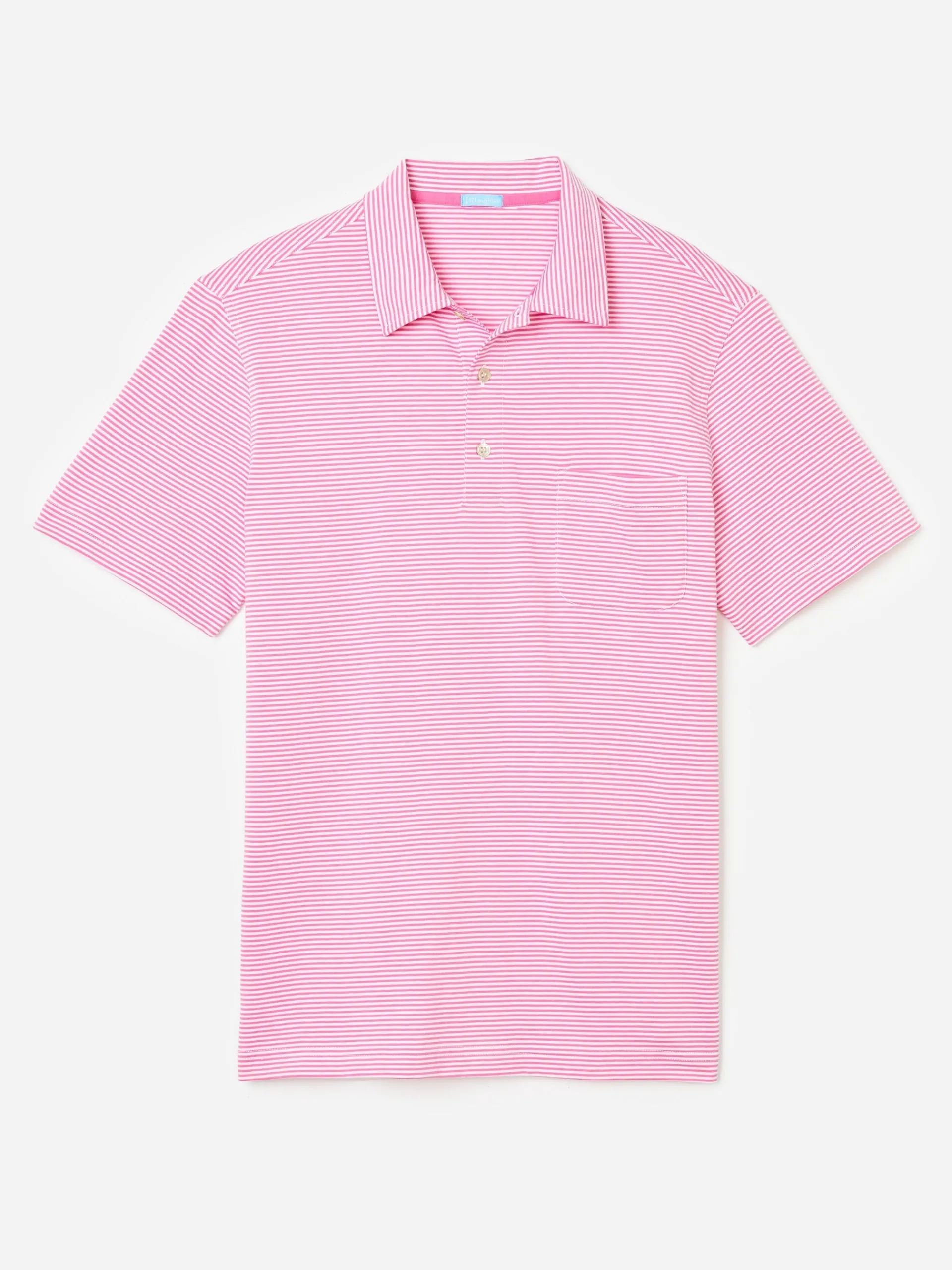 J.McLaughlin Callahan Cotton Polo in Stripe RichDesire/White Fashion