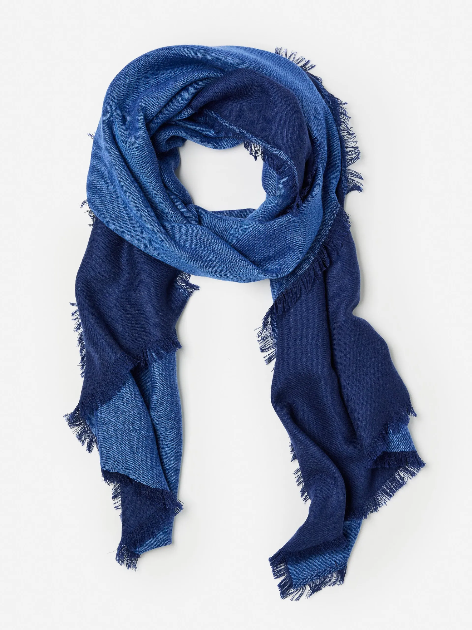J.McLaughlin Carey Cashmere Scarf Navy/JMCBlue New