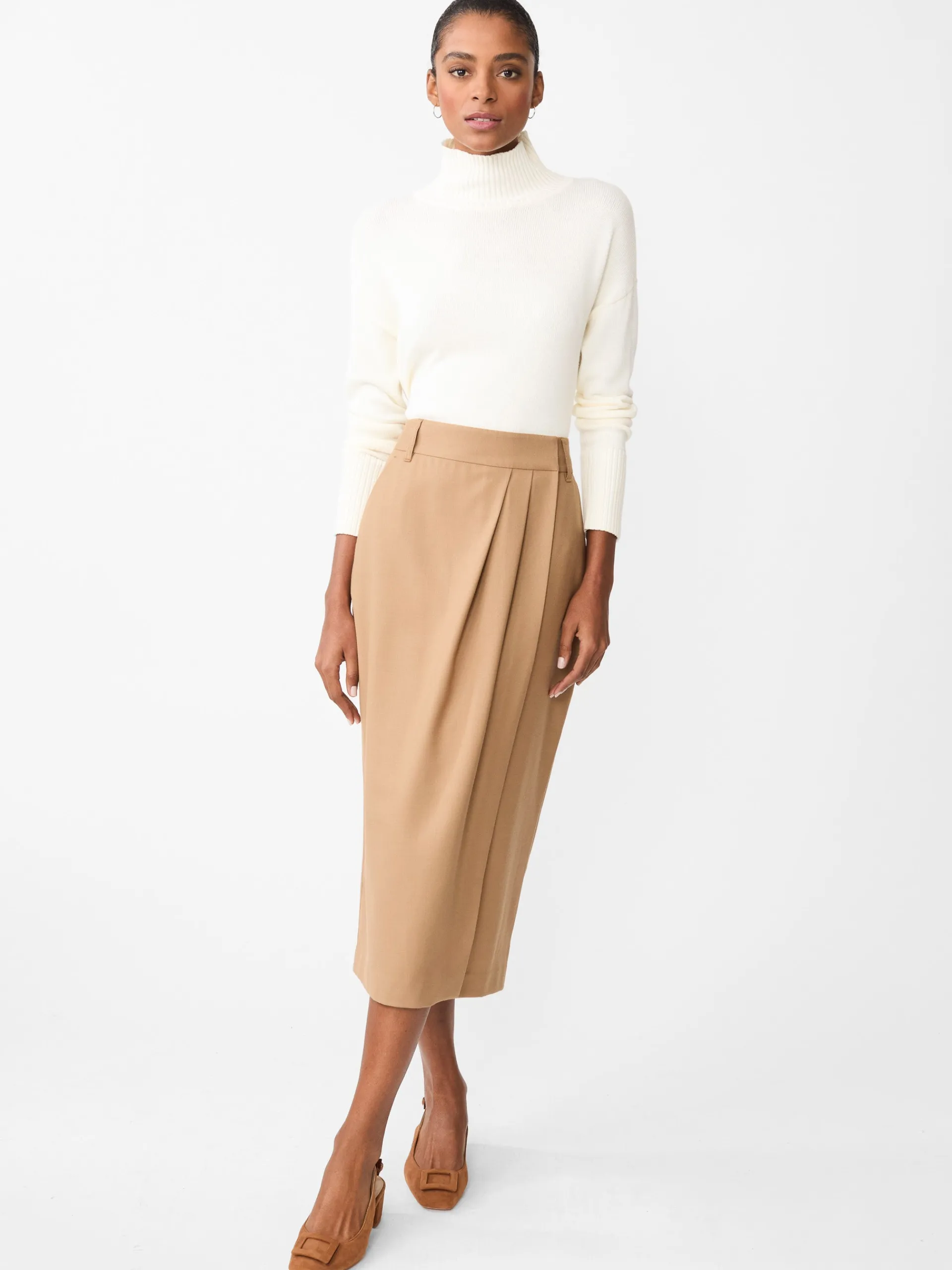 J.McLaughlin Carolina Skirt Khaki Fashion