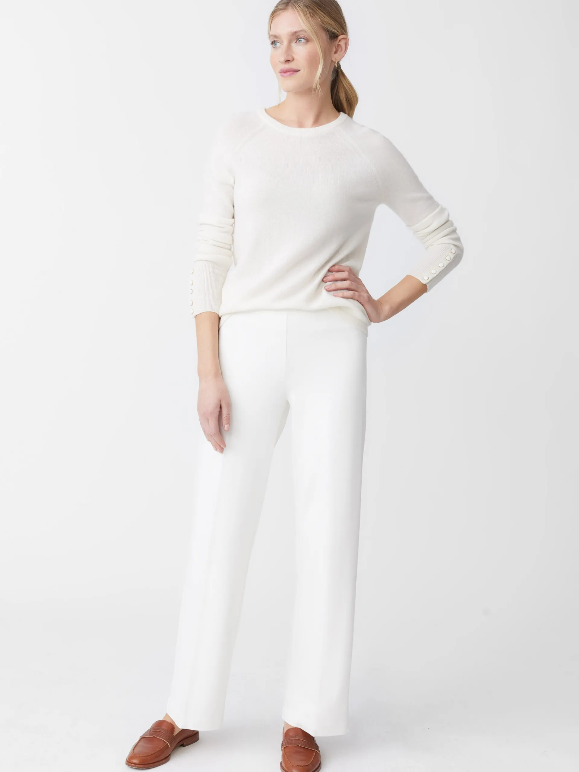 J.McLaughlin Carter Pants Ivory Cheap