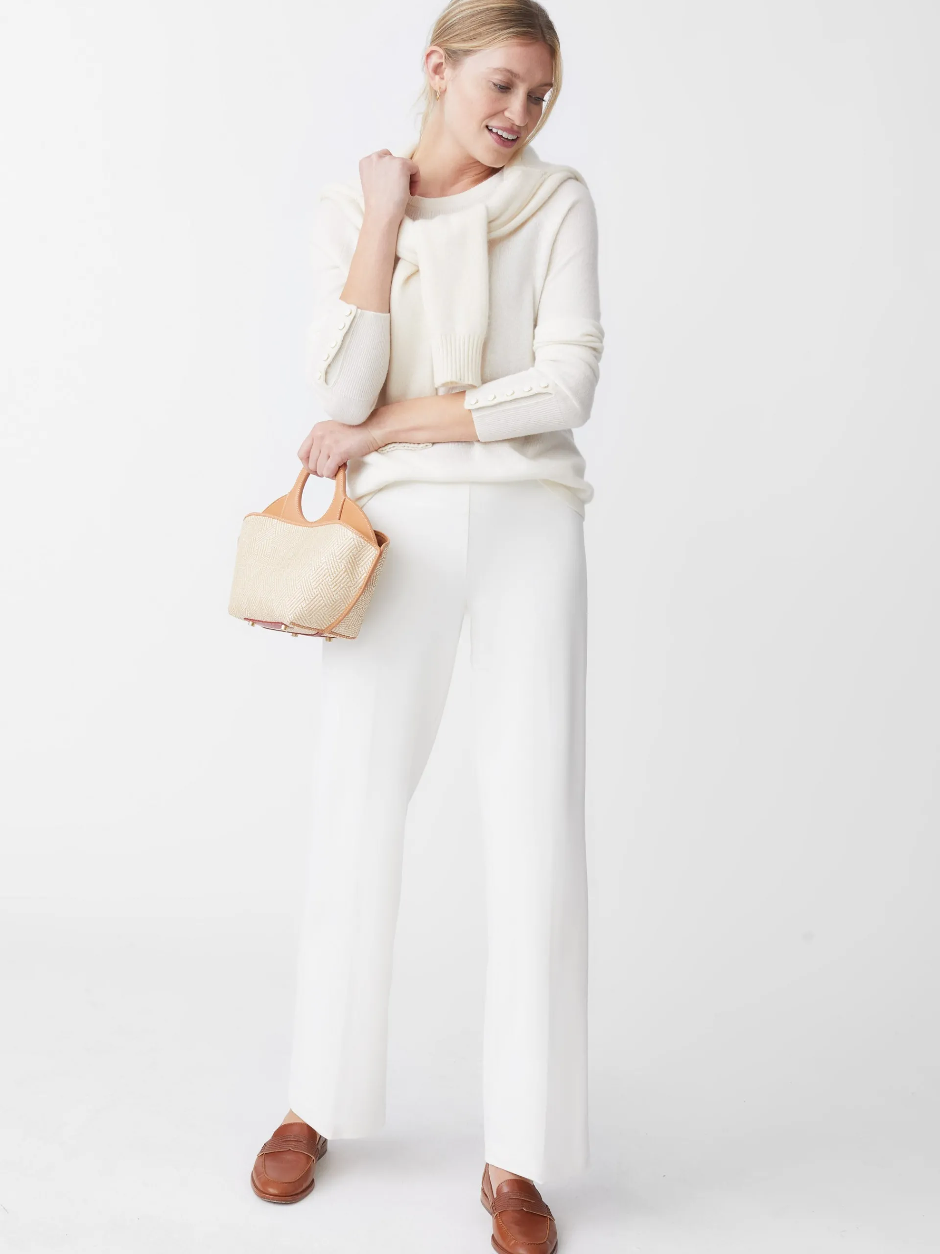 J.McLaughlin Carter Pants Ivory Cheap