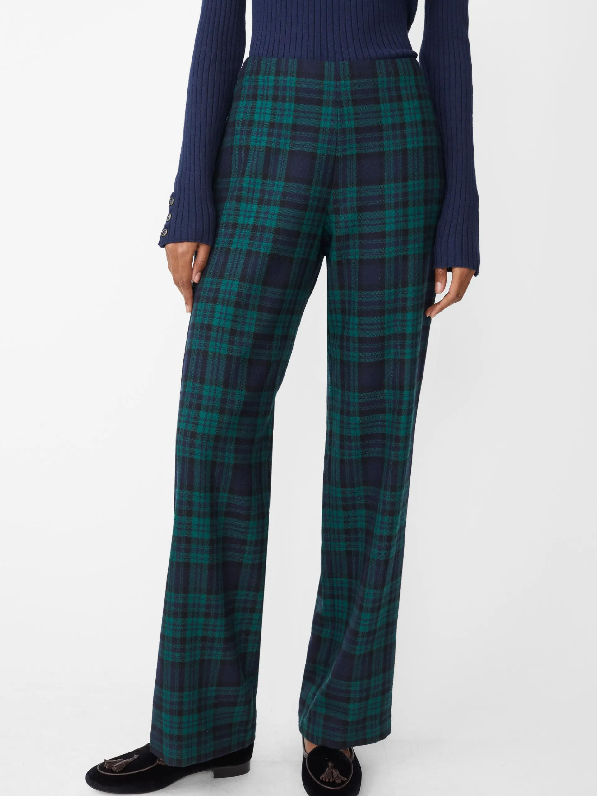 J.McLaughlin Carter Pants in Black Watch Black/Green Best