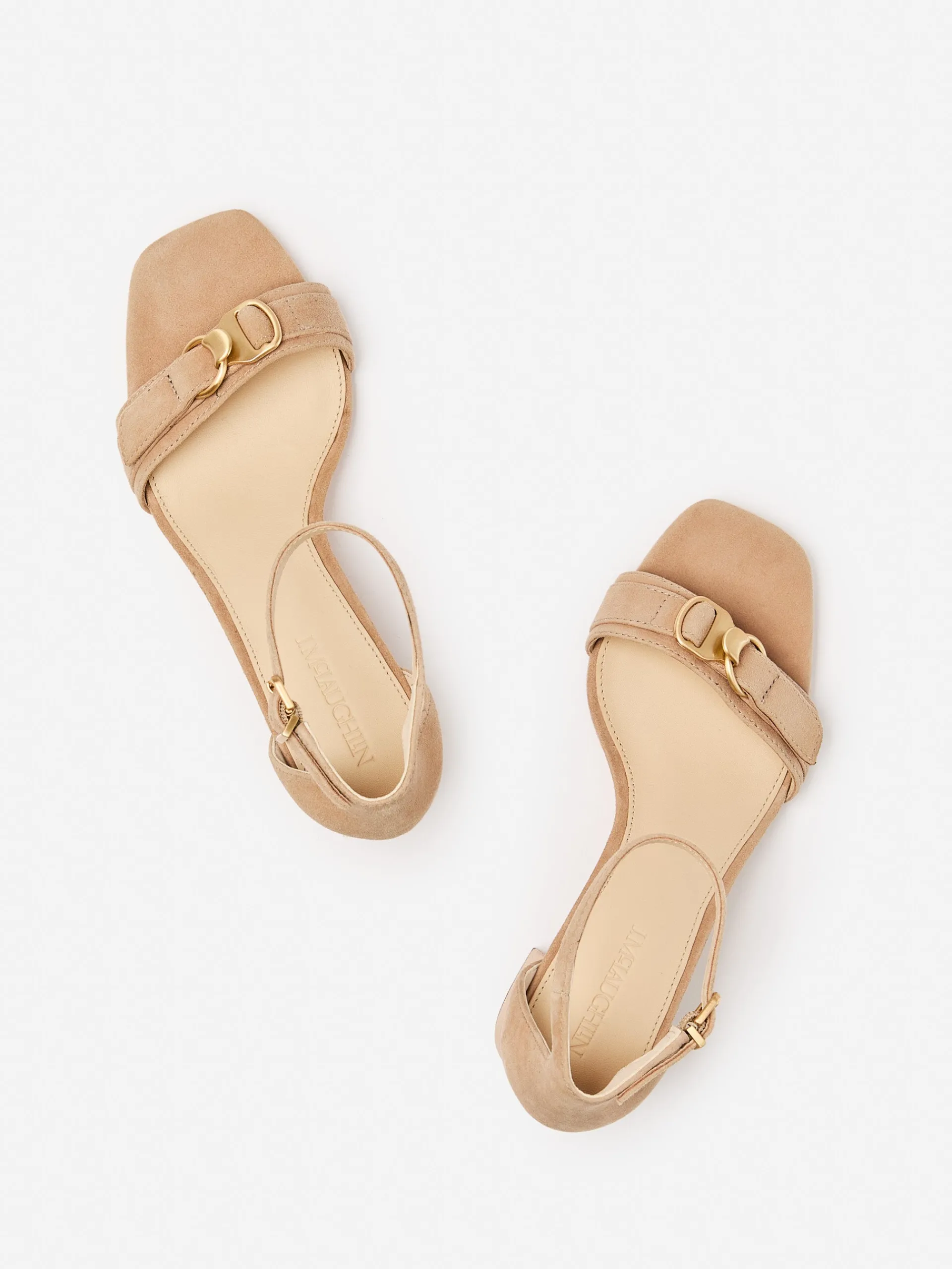 J.McLaughlin Chiaera Suede Heels Sand Discount