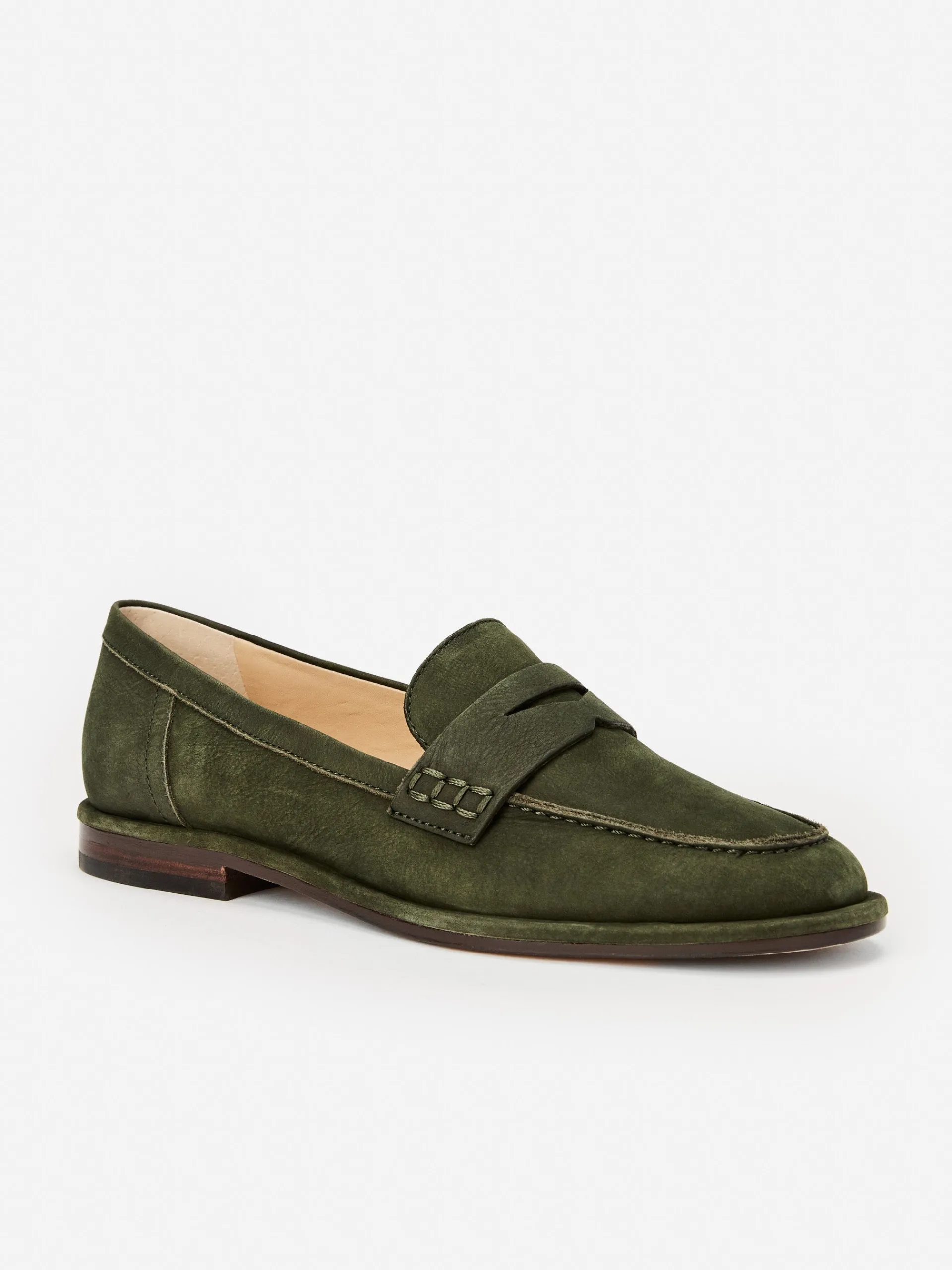 J.McLaughlin Concetta Suede Loafers ForestGreen Cheap