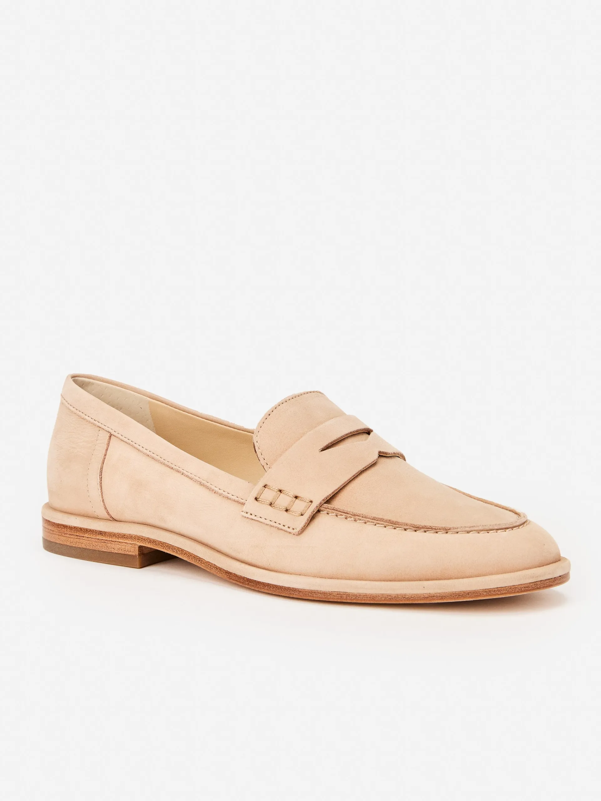 J.McLaughlin Concetta Suede Loafers Natural Best Sale
