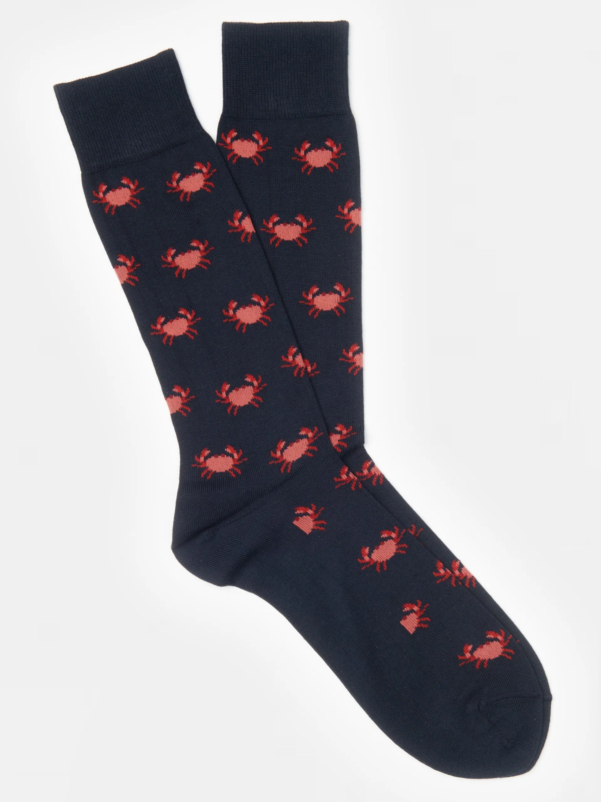 J.McLaughlin Crab Socks Navy New
