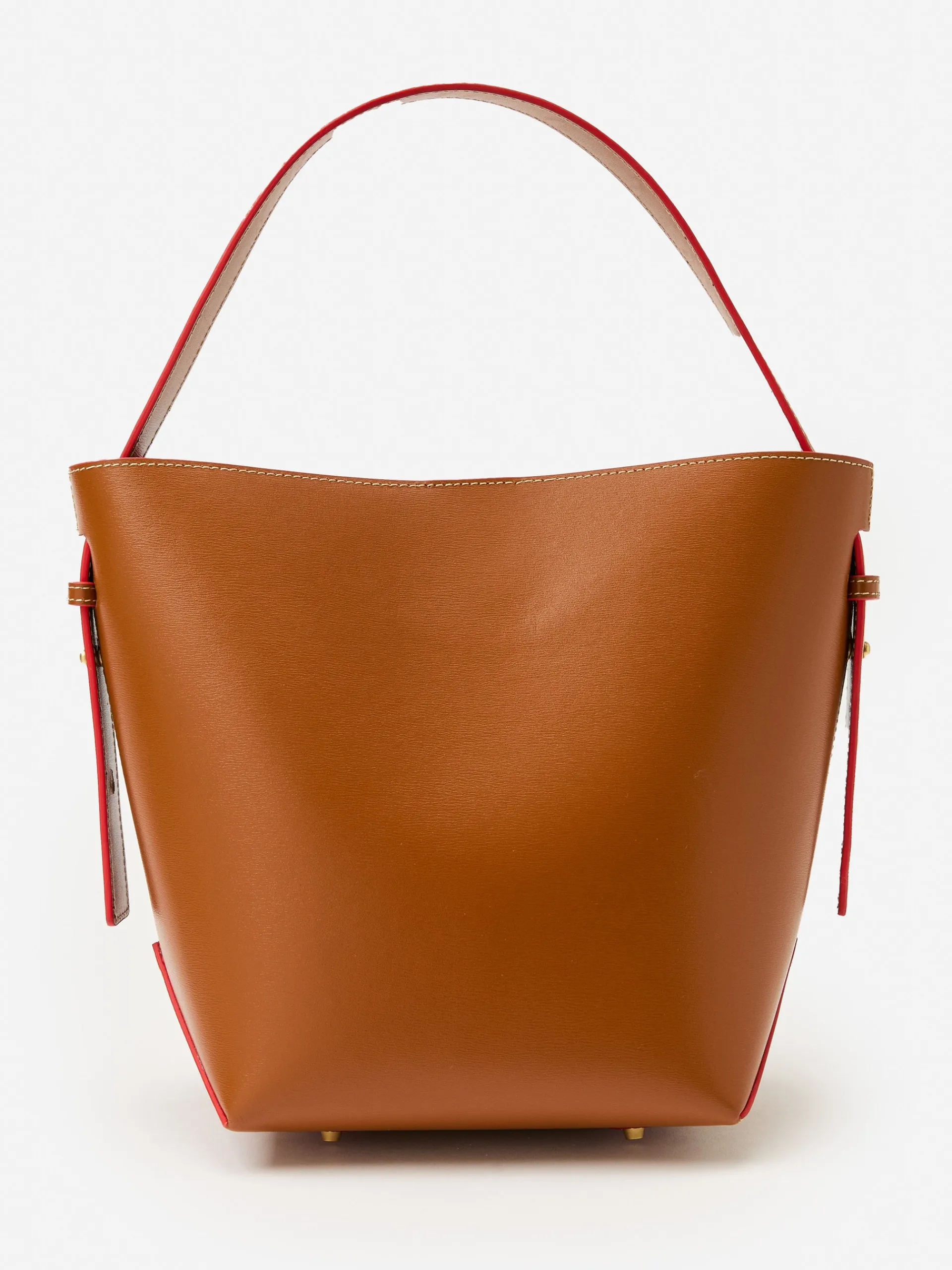 J.McLaughlin Crawford Leather Bucket Bag Vachetta Hot