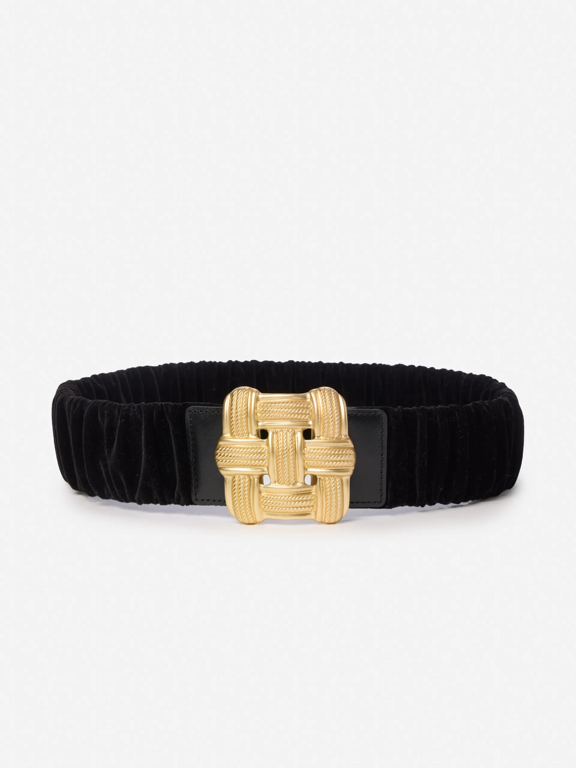 J.McLaughlin Daisy Velvet Belt Black Discount
