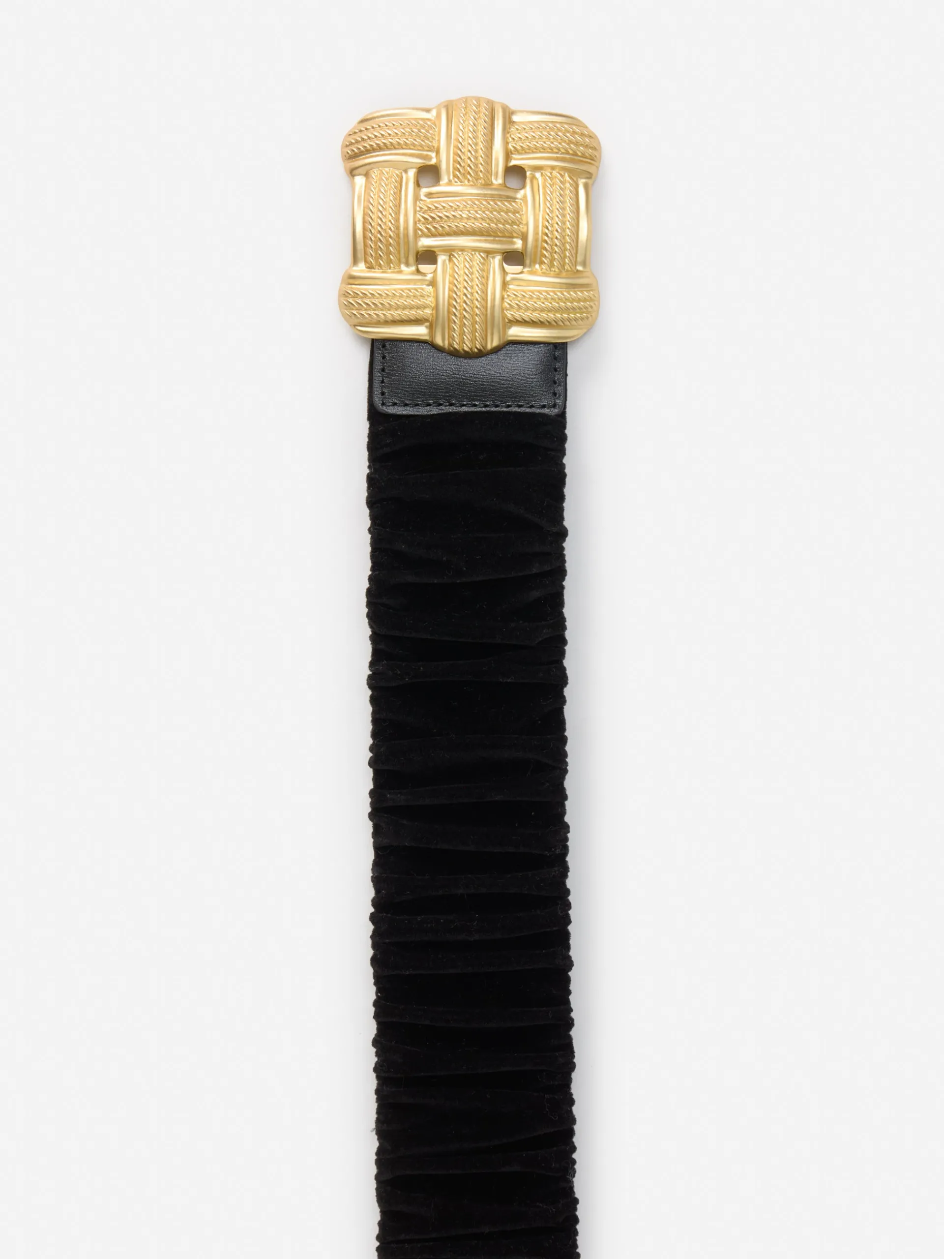 J.McLaughlin Daisy Velvet Belt Black Discount