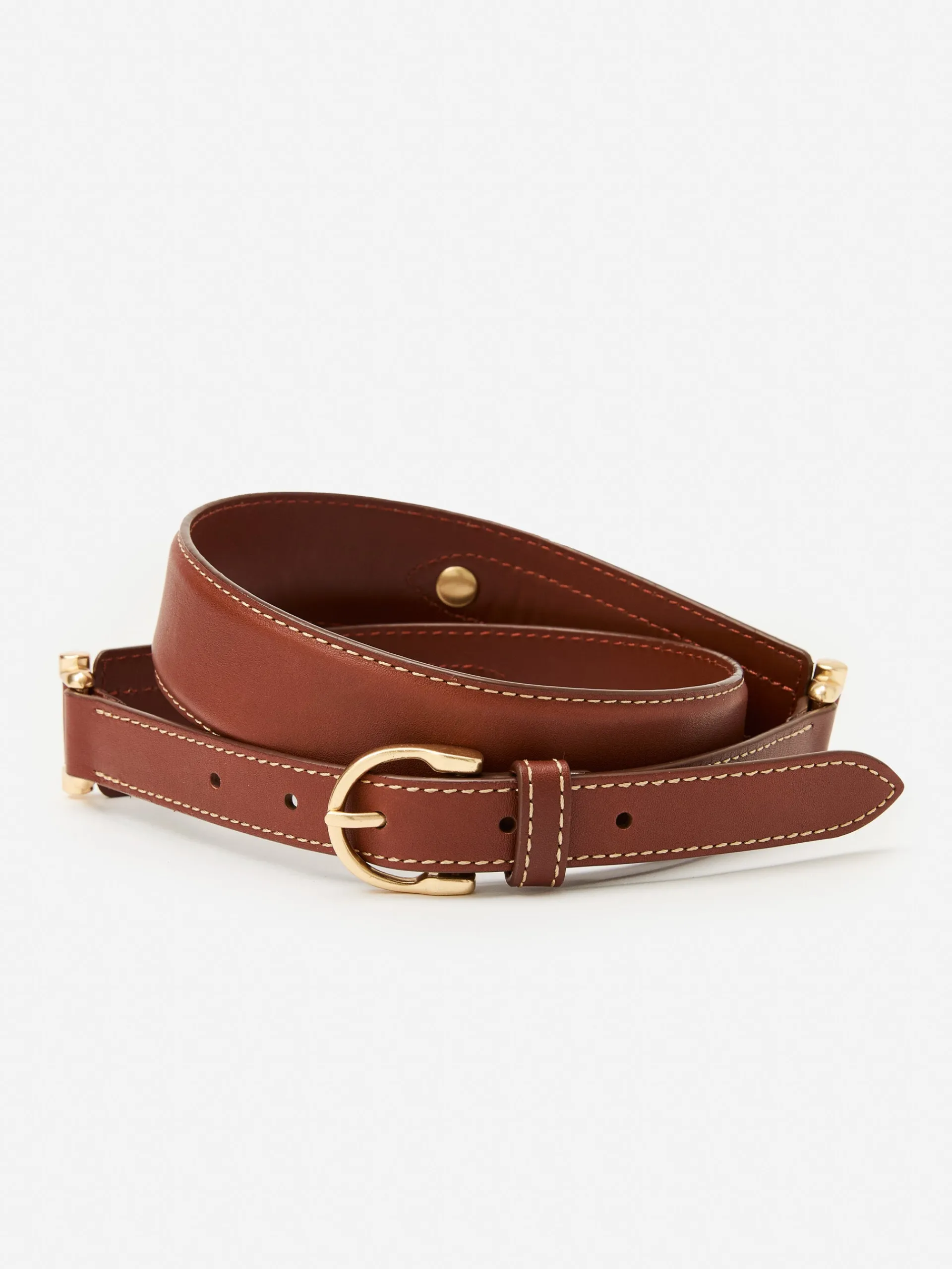 J.McLaughlin Danica Leather Belt Cognac Shop