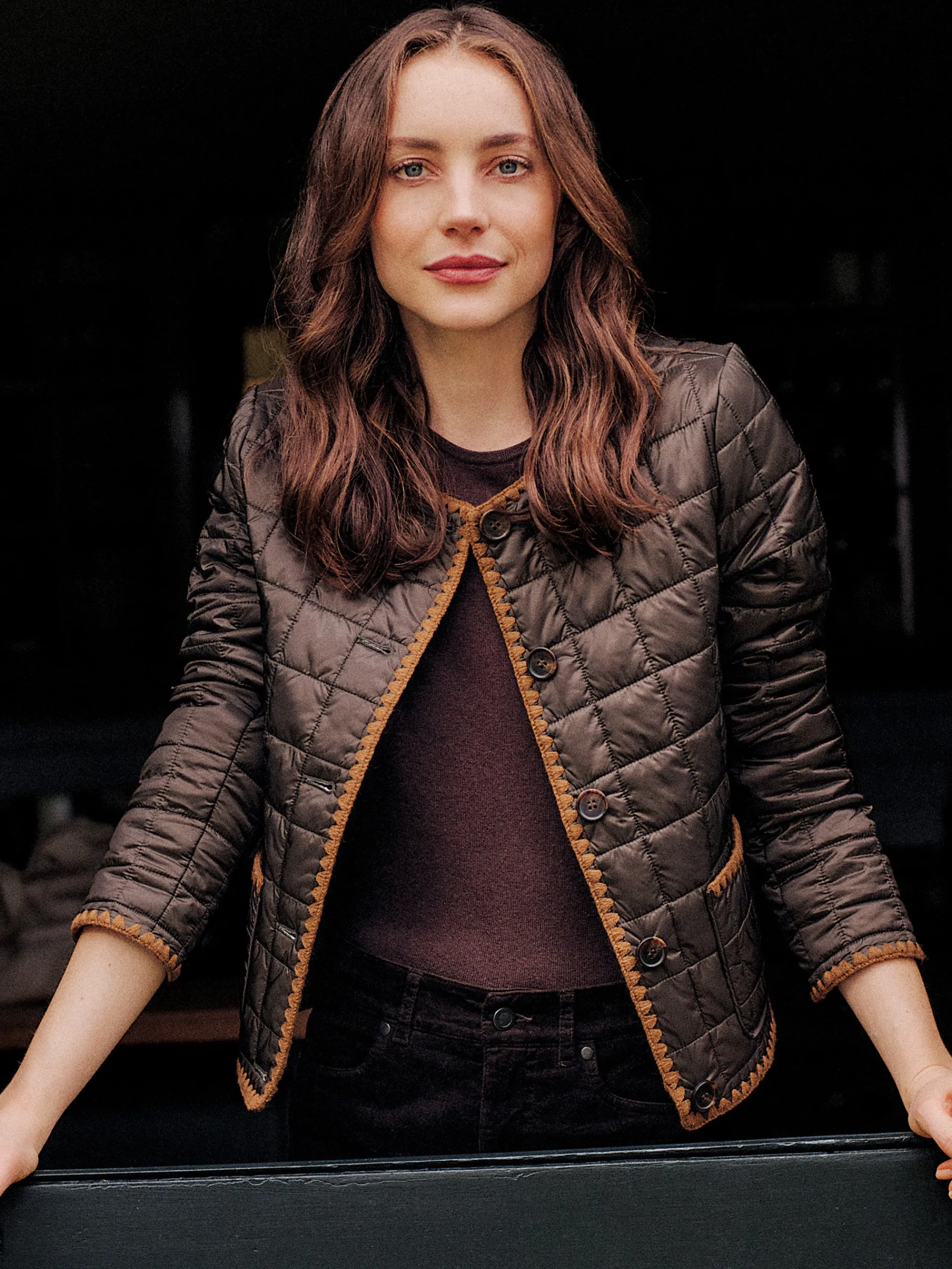J.McLaughlin Danica Puffer Jacket DarkOlive Shop