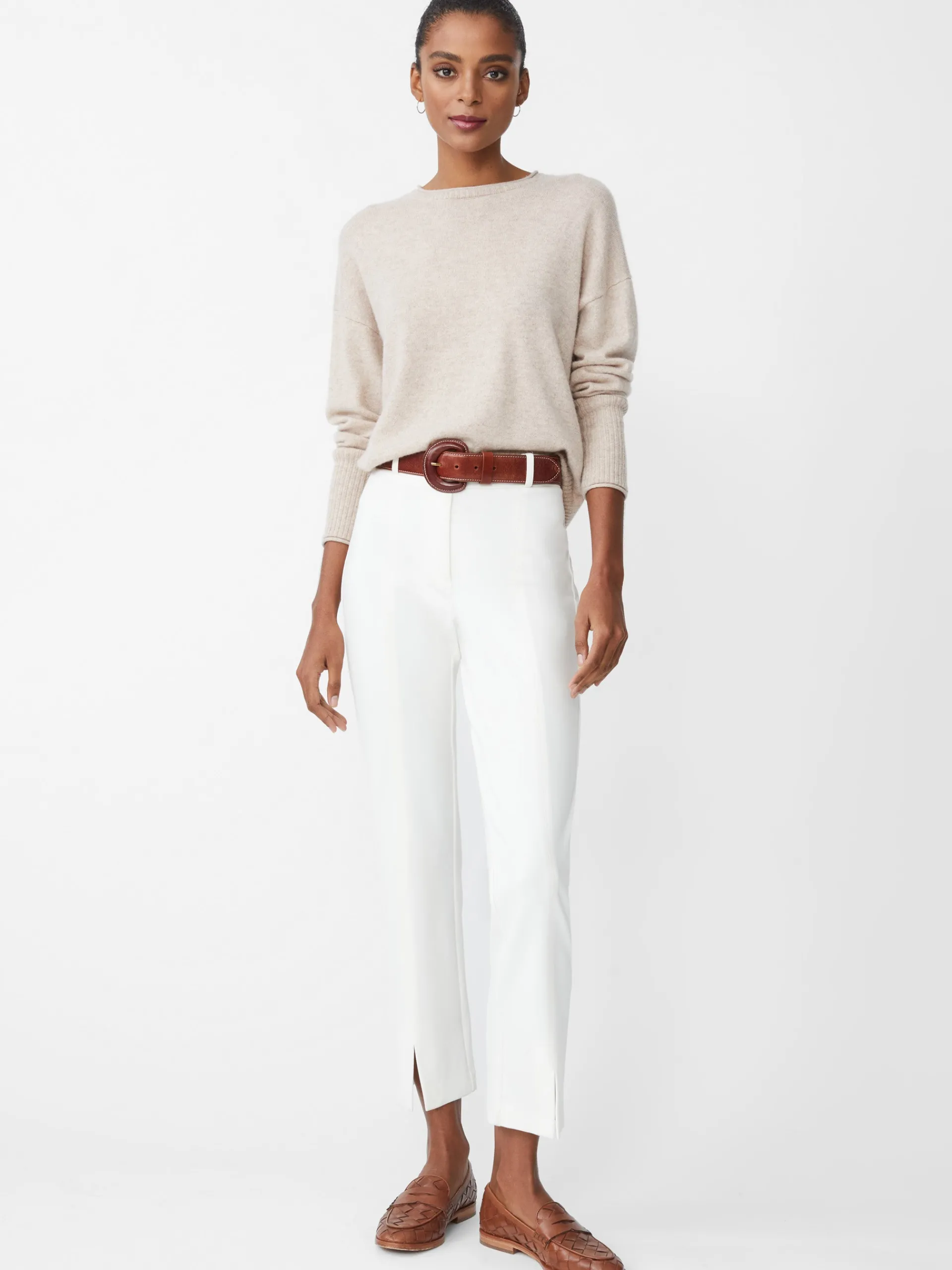 J.McLaughlin Deanne Pants Ivory Flash Sale