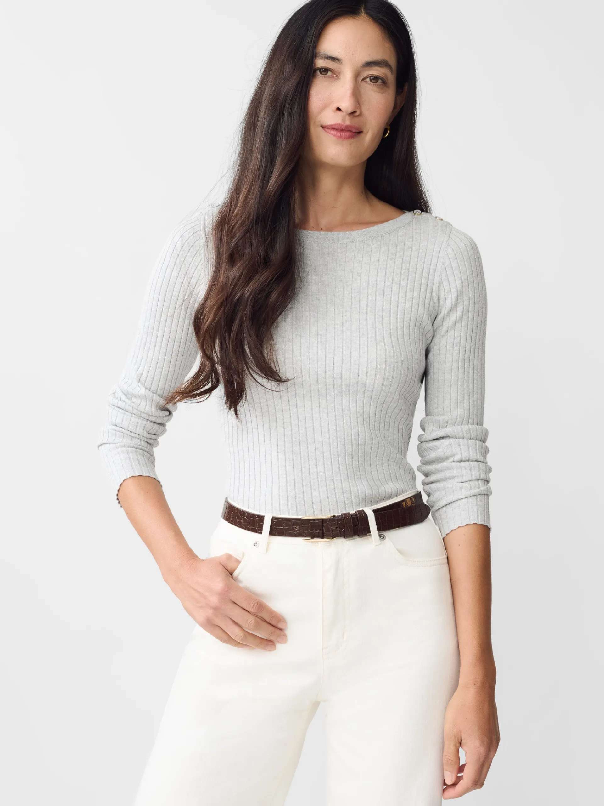 J.McLaughlin Della Sweater HeatherMineral Hot