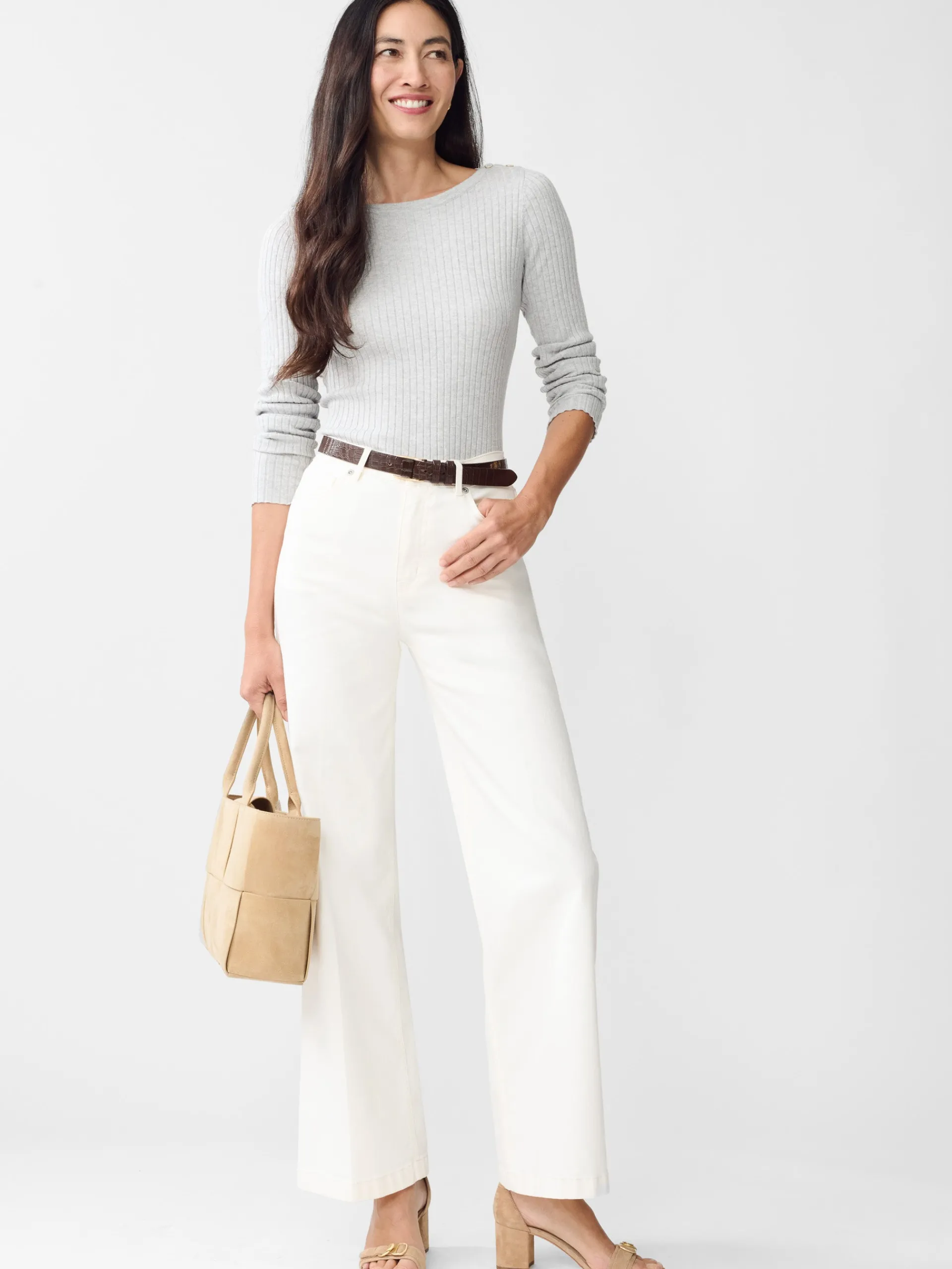 J.McLaughlin Della Sweater HeatherMineral Hot