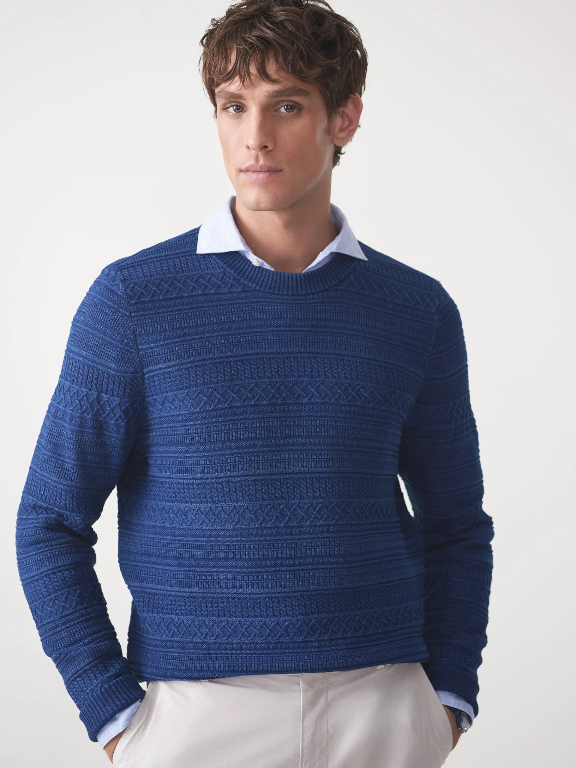 J.McLaughlin Dennis Sweater Indigo Sale