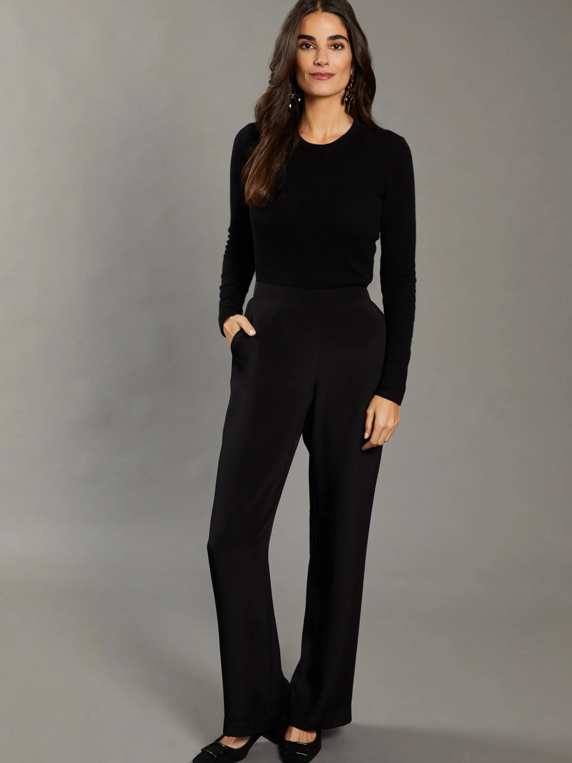 J.McLaughlin Eleanor Silk Pants: RSVP x Steven Stolman Black Flash Sale