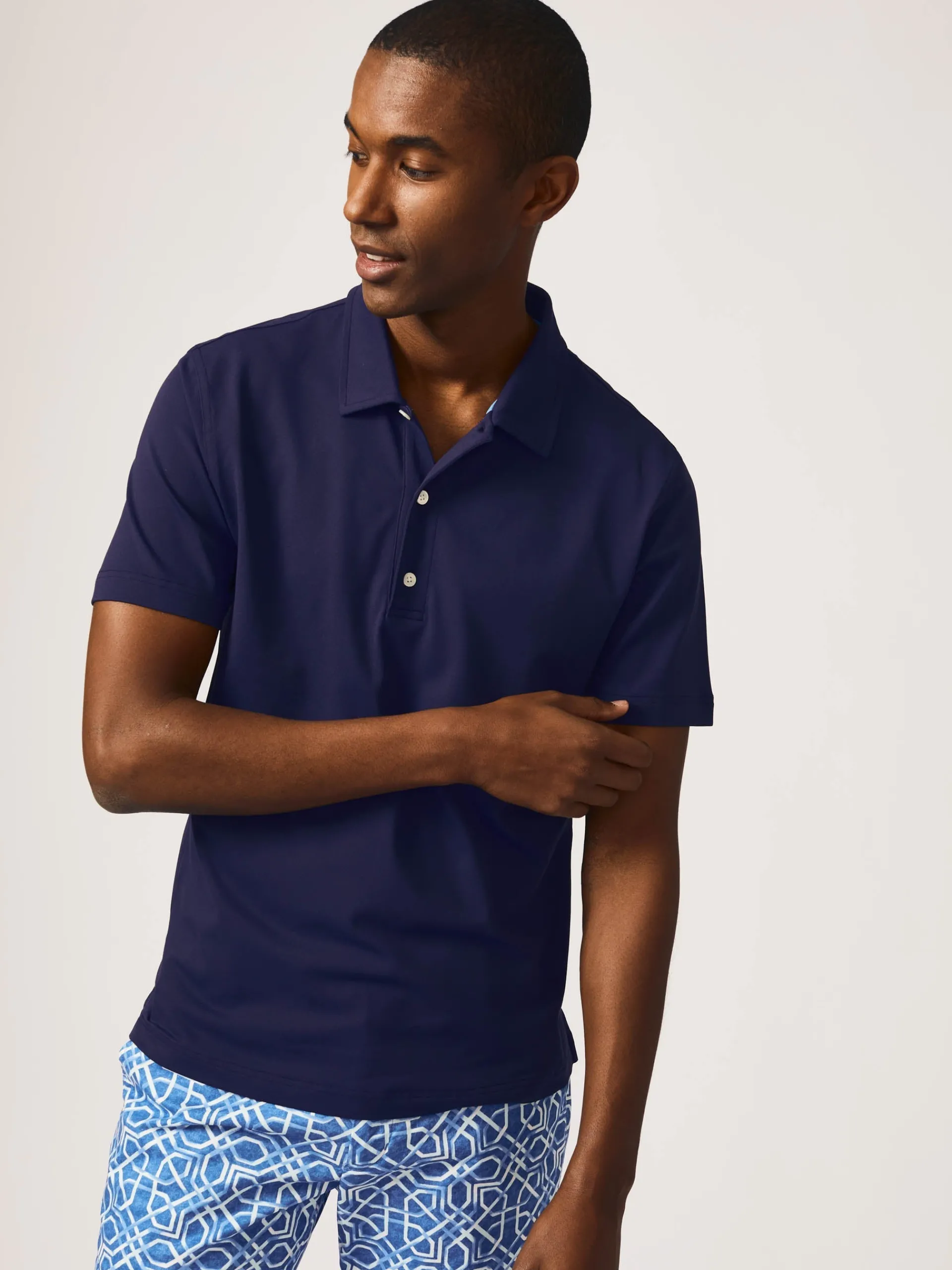 J.McLaughlin Fairhope Performance Polo Navy Best Sale