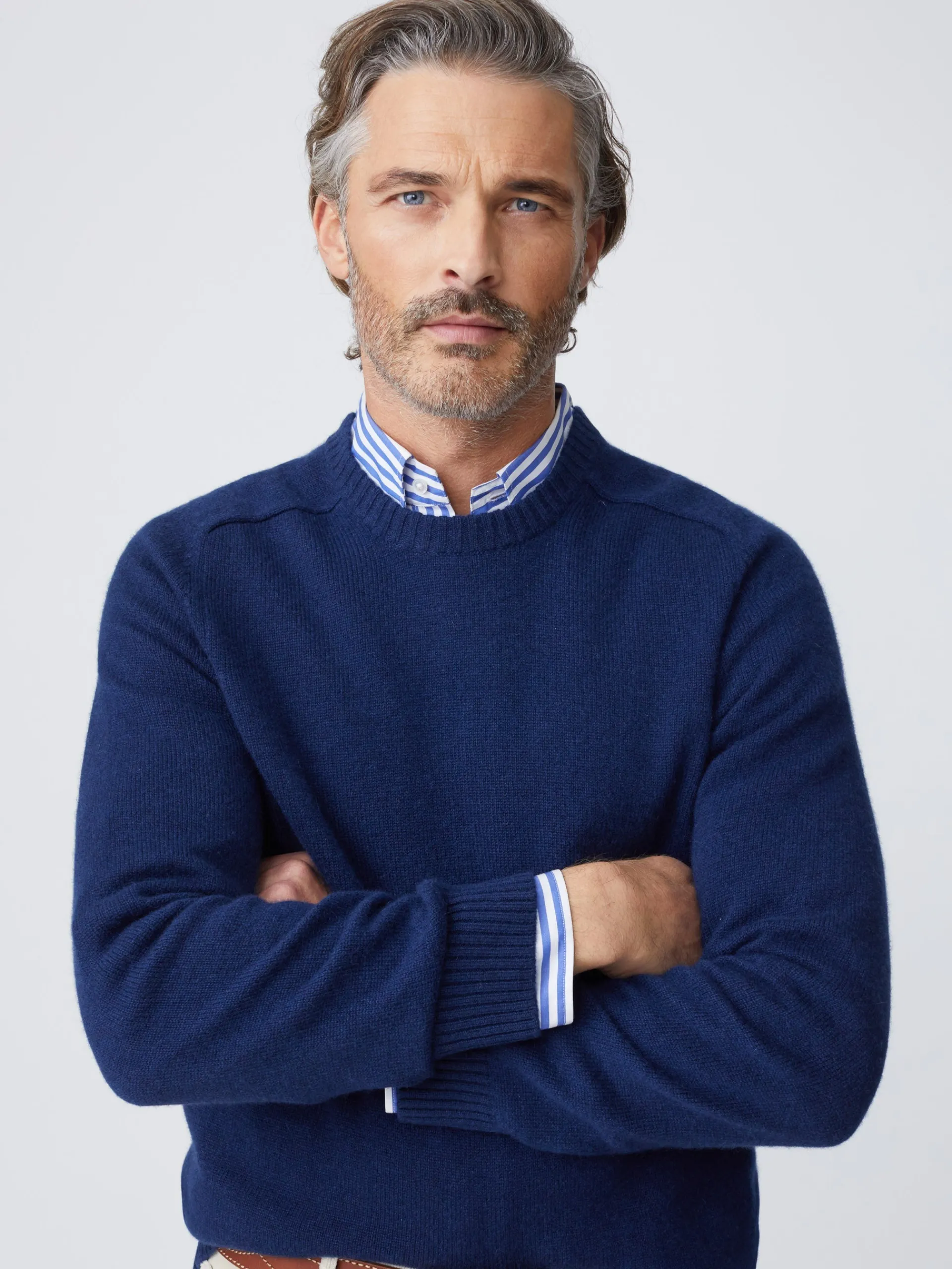 J.McLaughlin Gordon Cashmere Sweater ClassicNavy Flash Sale