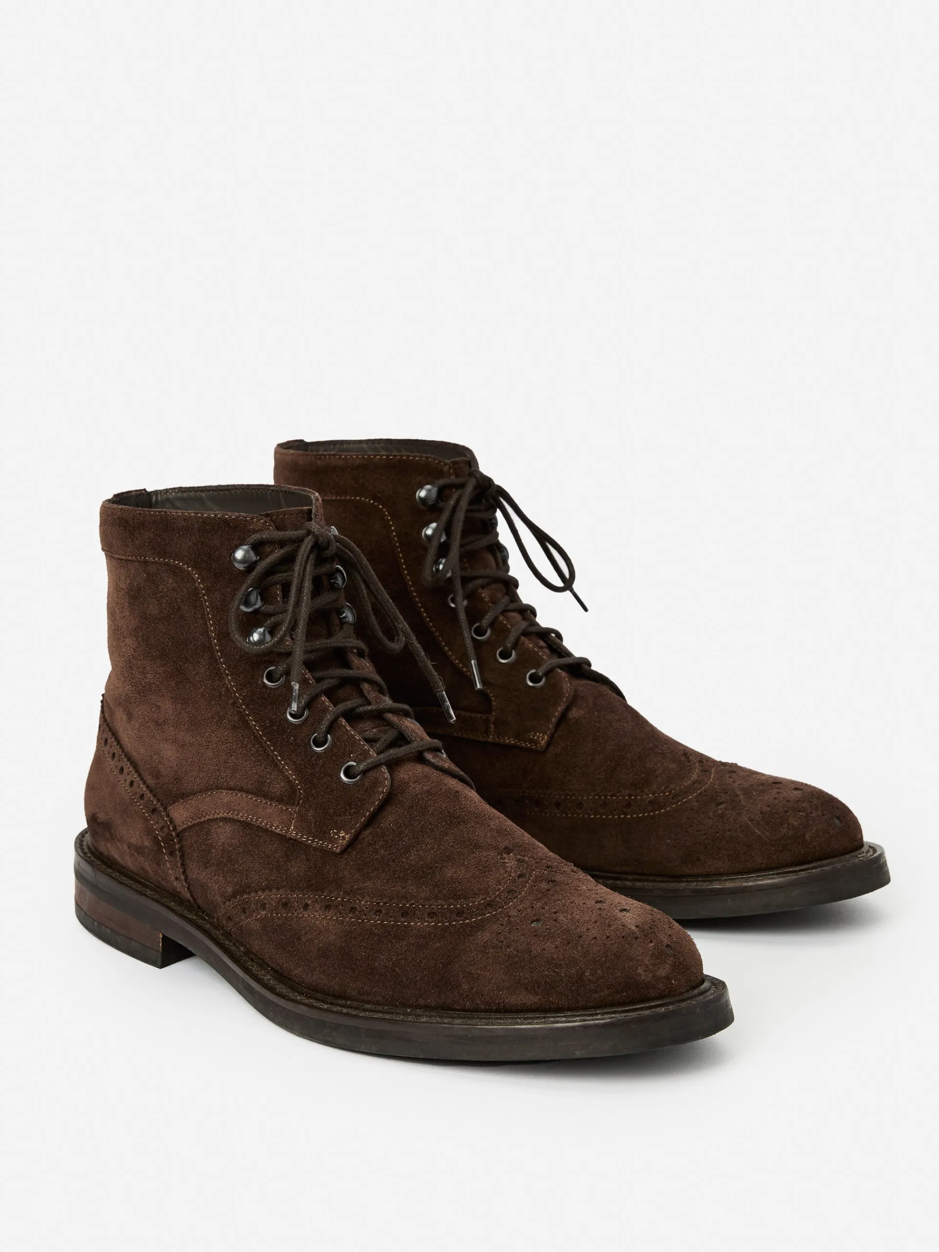 J.McLaughlin Harris Wingtip Country Boots DarkBrown Fashion