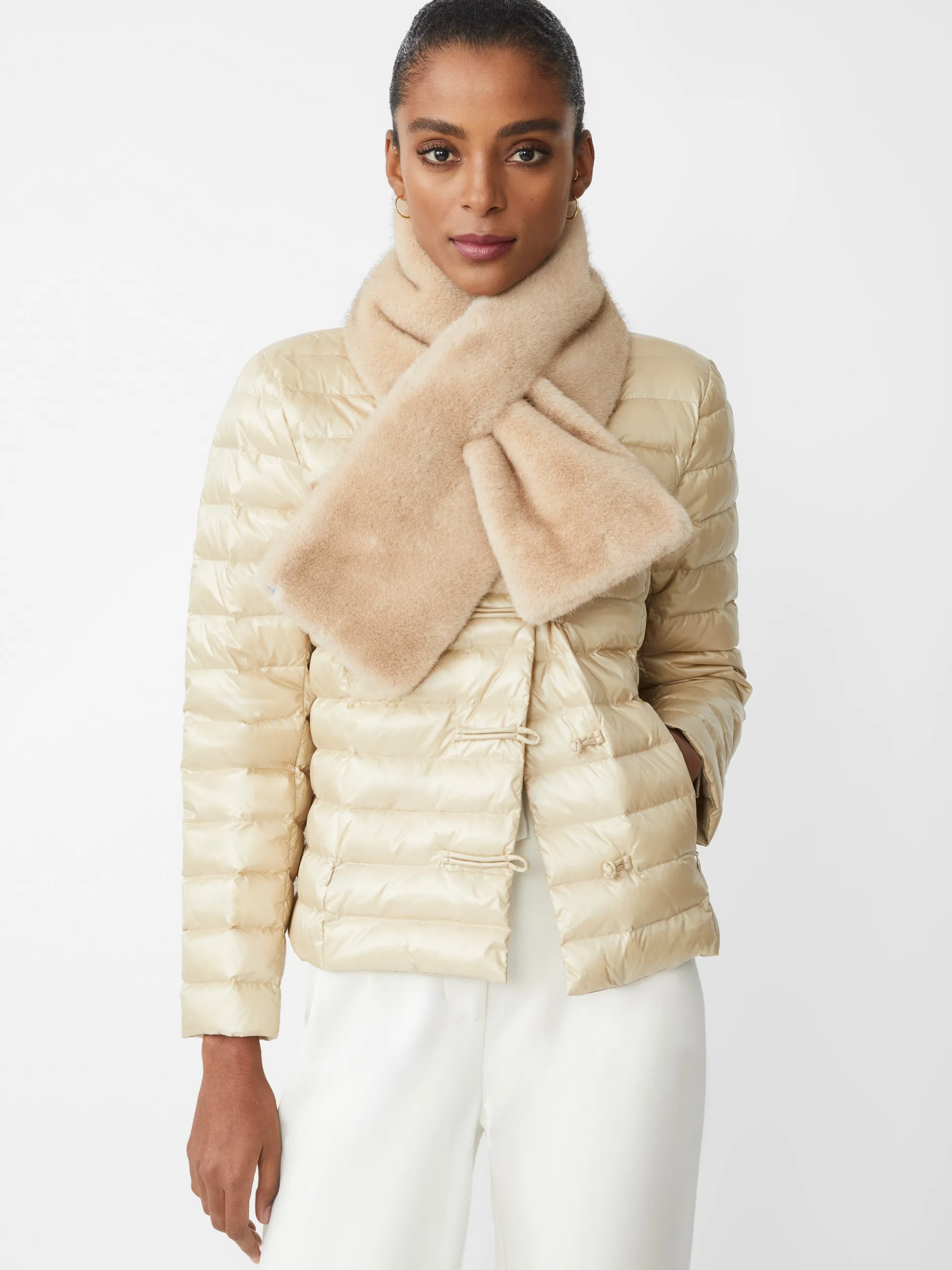 J.McLaughlin Hayes Puffer Jacket Champagne Store