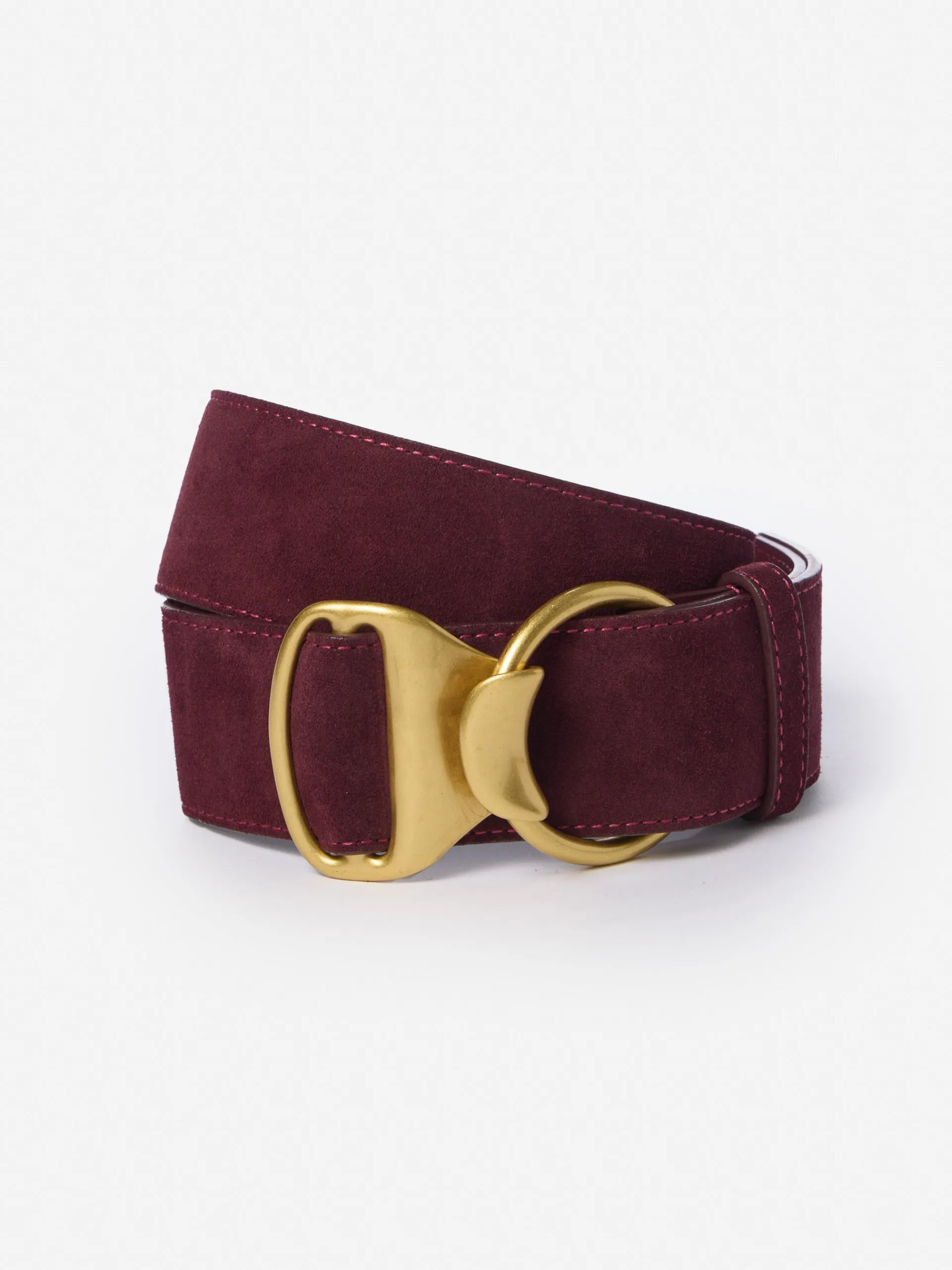 J.McLaughlin Isobel Suede Belt Burgundy Shop