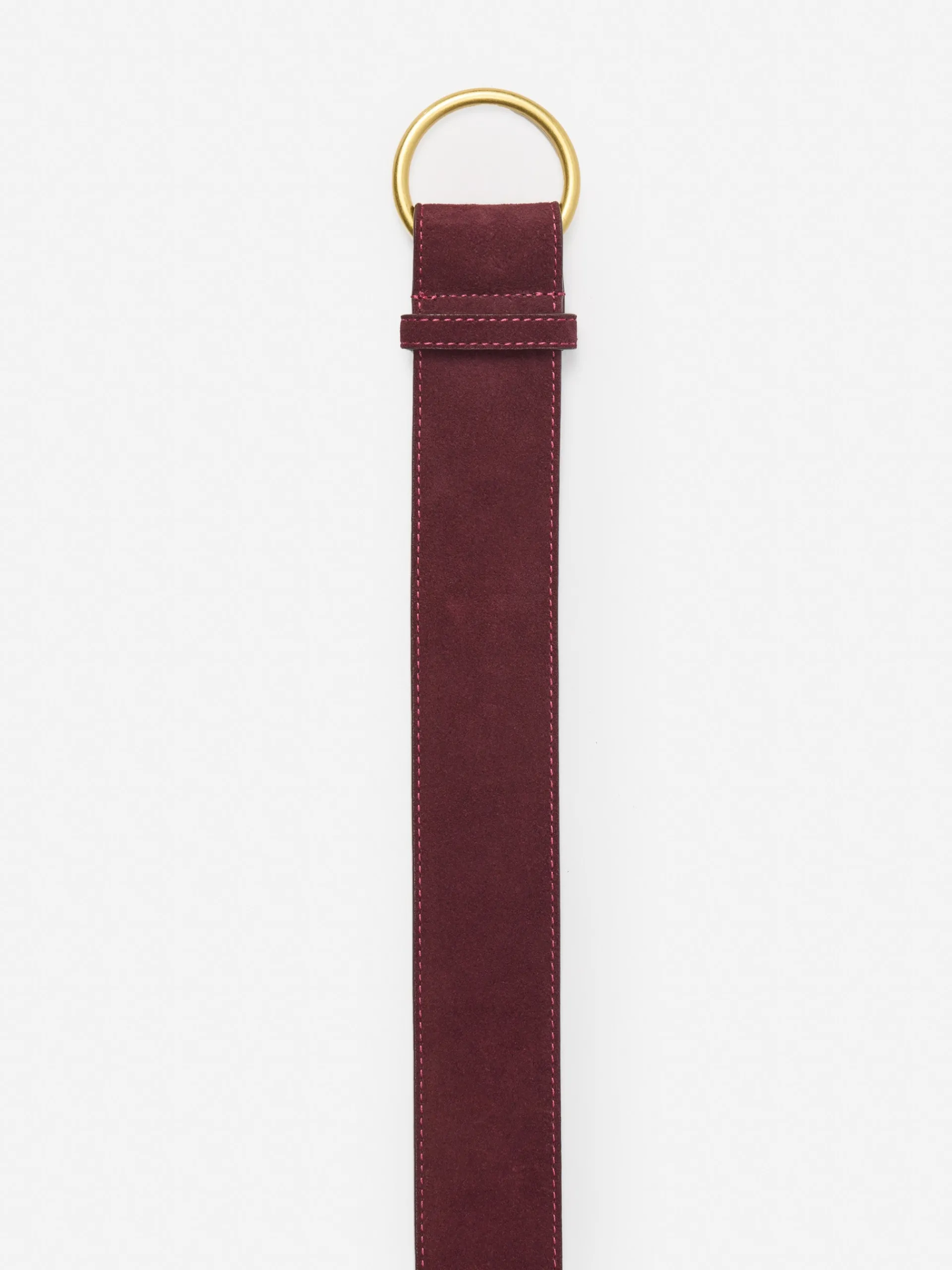 J.McLaughlin Isobel Suede Belt Burgundy Shop