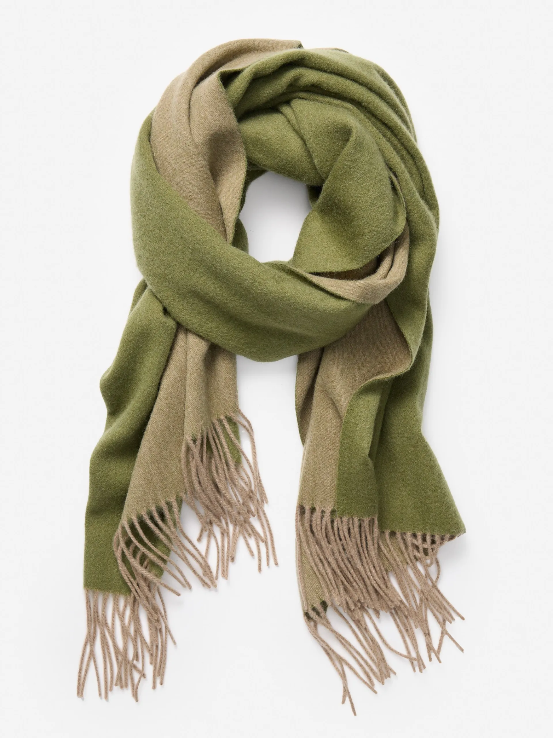 J.McLaughlin Jaipur Cashmere Scarf Olive/Camel Online