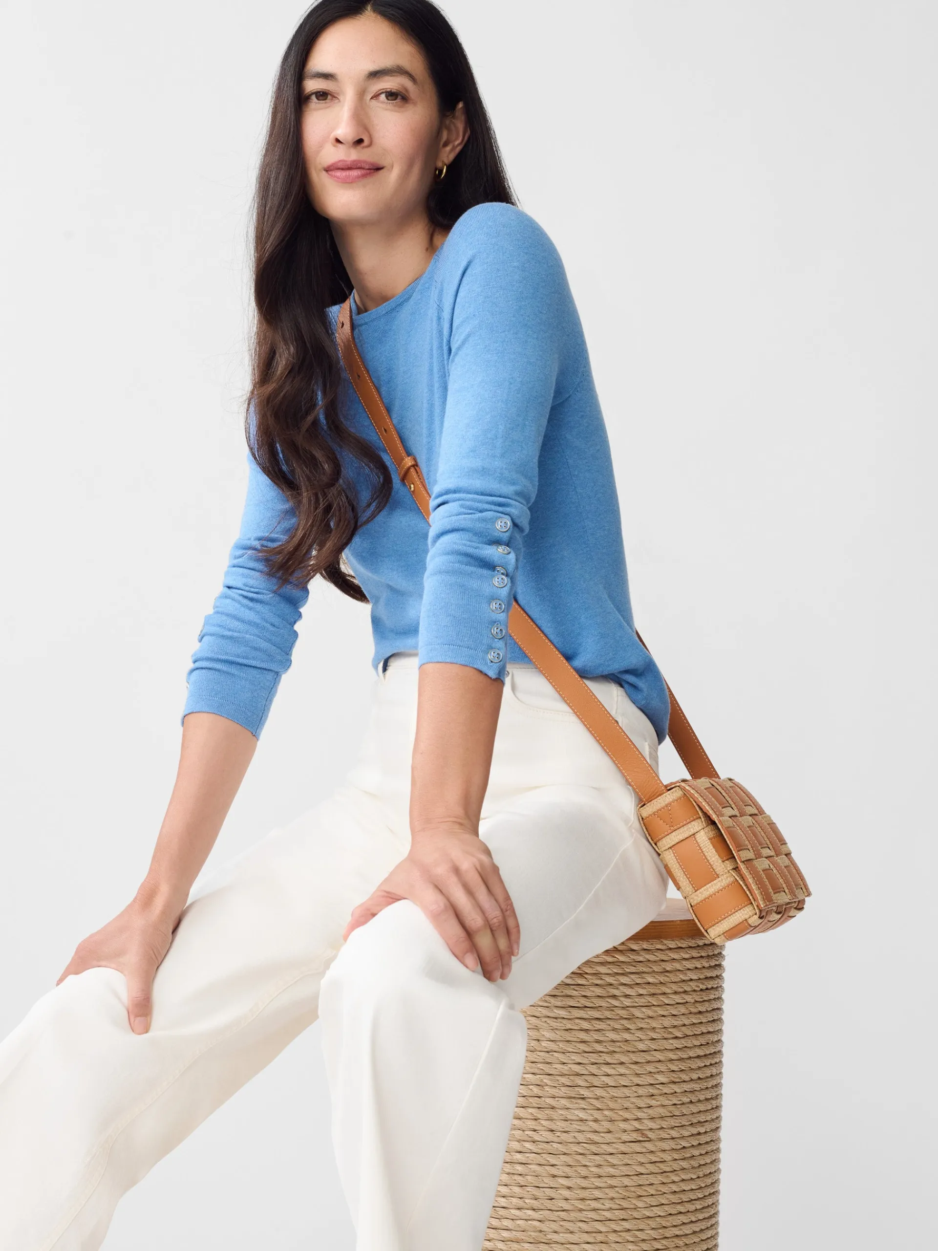 J.McLaughlin Jamey Sweater LightChambray Online