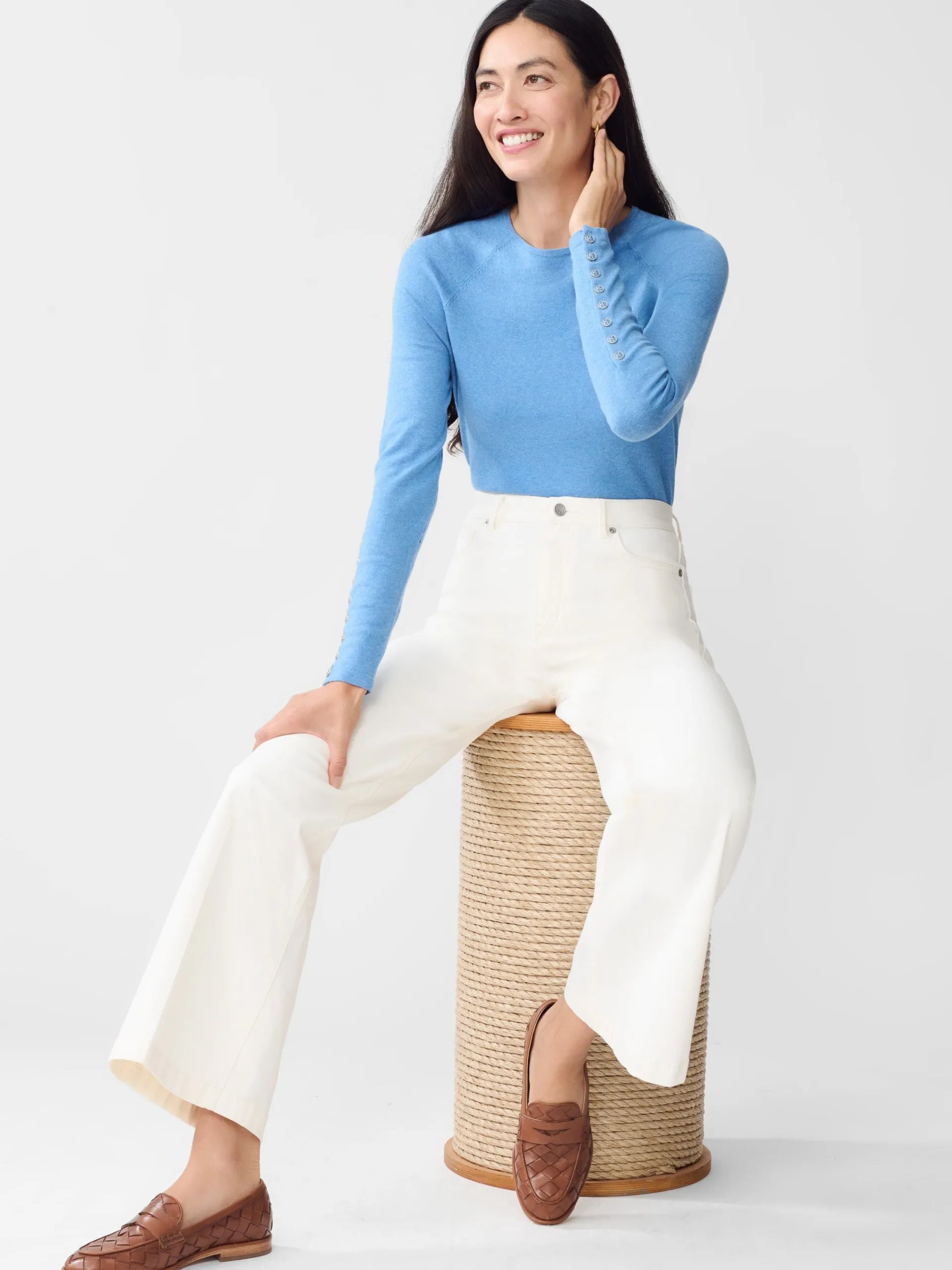 J.McLaughlin Jamey Sweater LightChambray Online
